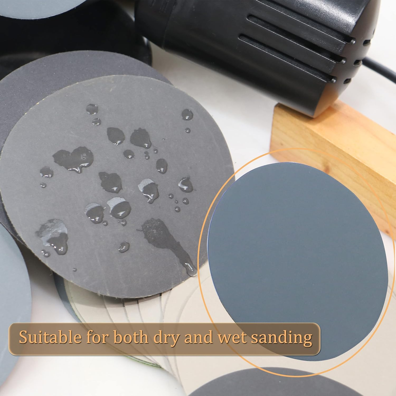 Freletry 5 Inch 30PCS #600-#5000 Hook and Loop Wet Dry Sanding Discs 600/800/1000/1200/1500/2000/2500/3000/4000/5000 Grit Compatible for Random Orbital Sander (30 PCS 5 Inch #600-#5000 Grit) image number 1