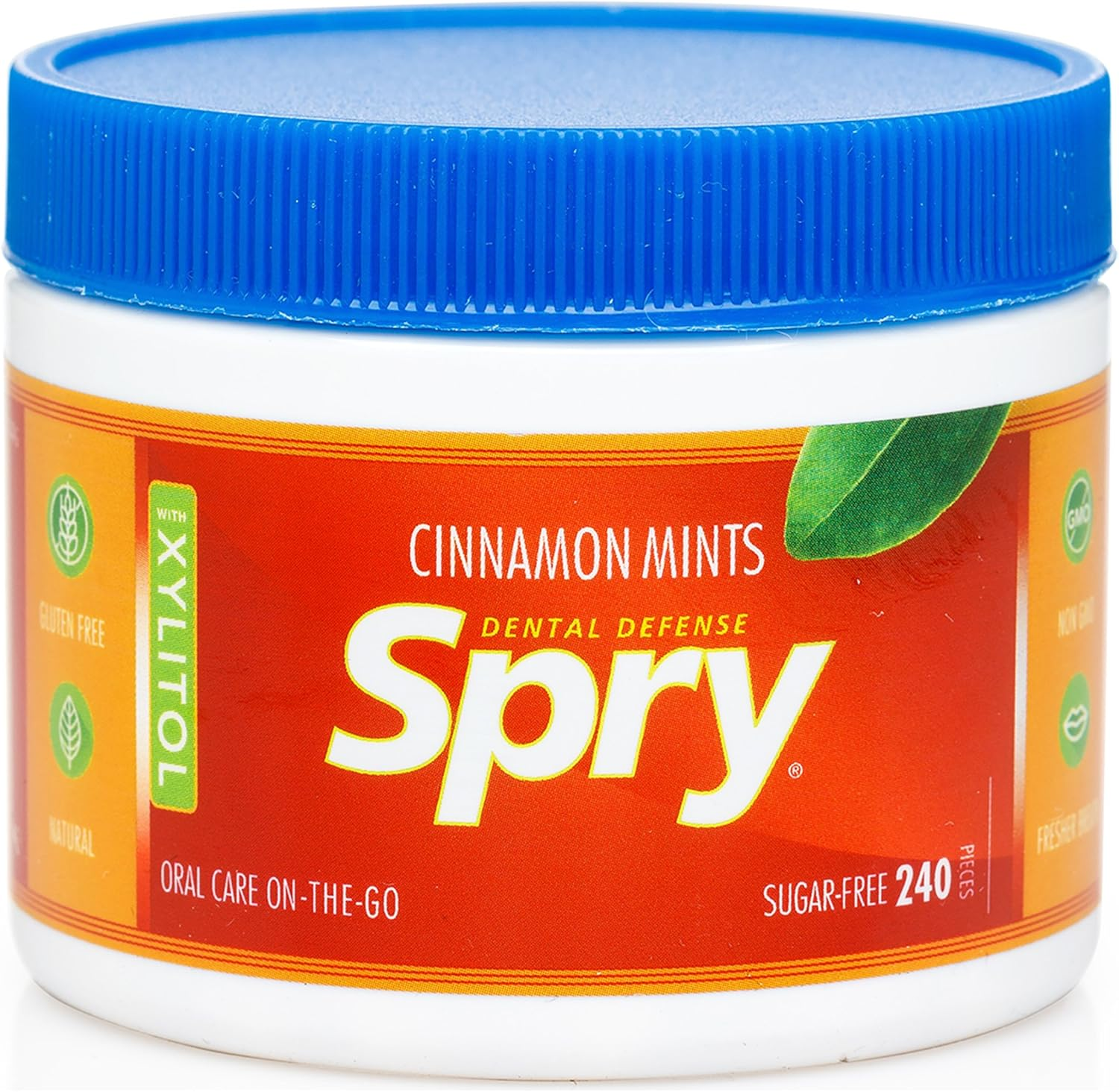 Spry Xylitol Cinnamon Mints Sugar Free Candy - Promote Oral Health, Increase Saliva Production, Stop Bad Breath, Non-Gmo, Gluten-Free, 240 Count (Pack of 1) image number 4