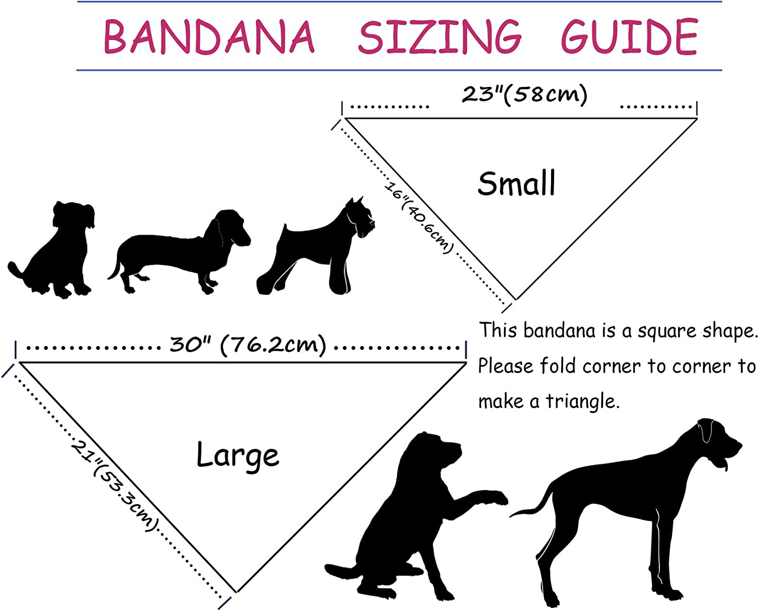 ARING PET Dog Bandanas, Pattern Priting Cotton Dog Triangle Kerchief, Bibs Scrafts for Small Medium Large Dogs Cats Pets image number 6