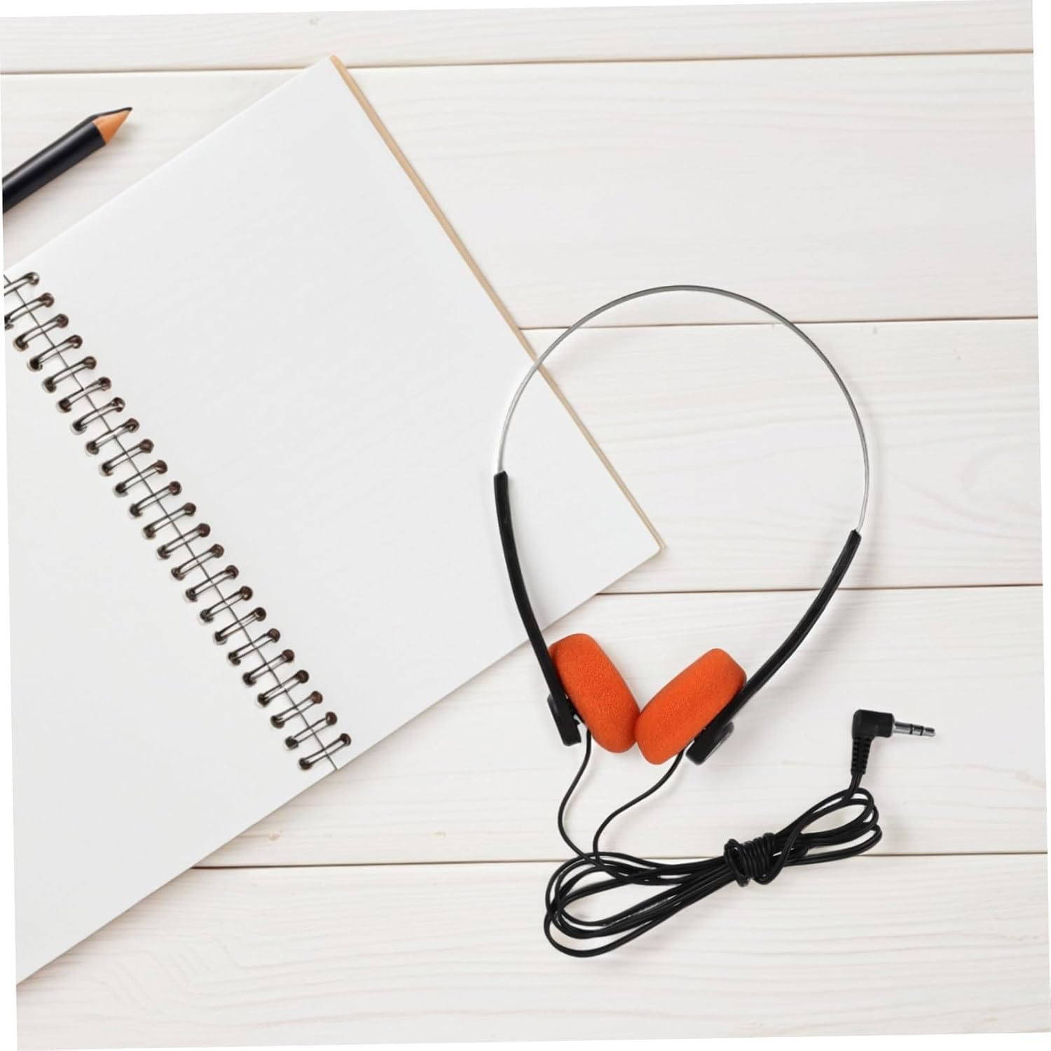 Portable Lightweight Headphones with Adjustable Headband for School Travel Classic Retro Design Clear Vocals Comfortable Fit Library Friendly Educational Use image number 3