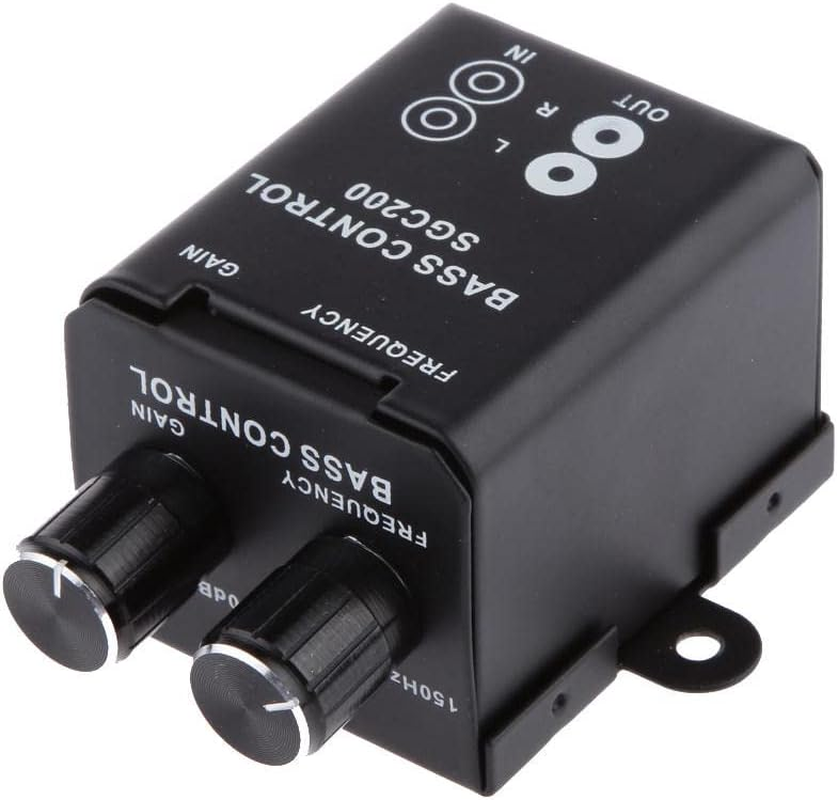 Baoblaze SGC200 Car Audio Subwoofer Volume Controller with RCA Level Knob and Remote Mounting Option image number 1