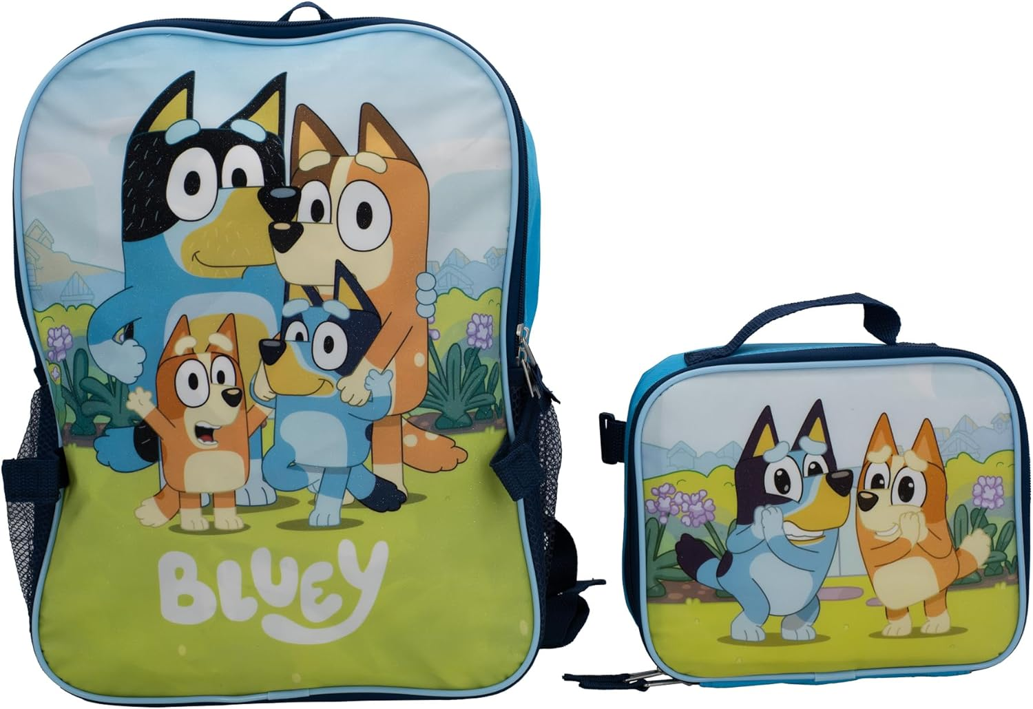 Bluey 2 Piece Backpack Set, Pre-School Girls & Boys 16' Travel Bag, Blue image number 2