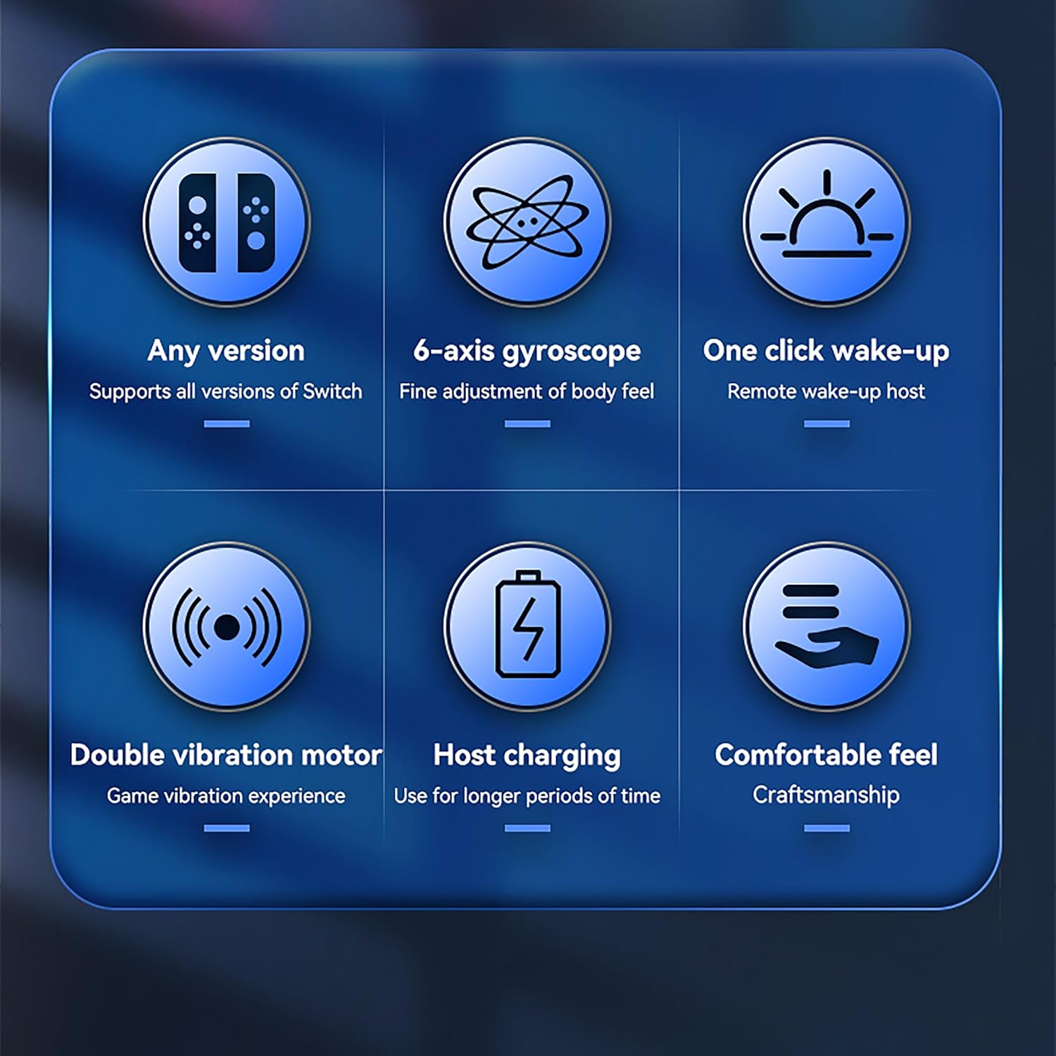 Costec RGB LED Joy Con Controller for Nintendo Switch Replacement for Nintendo Switch Controller, Compatible with Switch, Wireless Left and Right Joy Con for Switch Nintendo Support Dual Vibration/Wake-Up/Screenshot, Joy Con Controller for Switch OLED Lite [White with RGB LED] image number 4