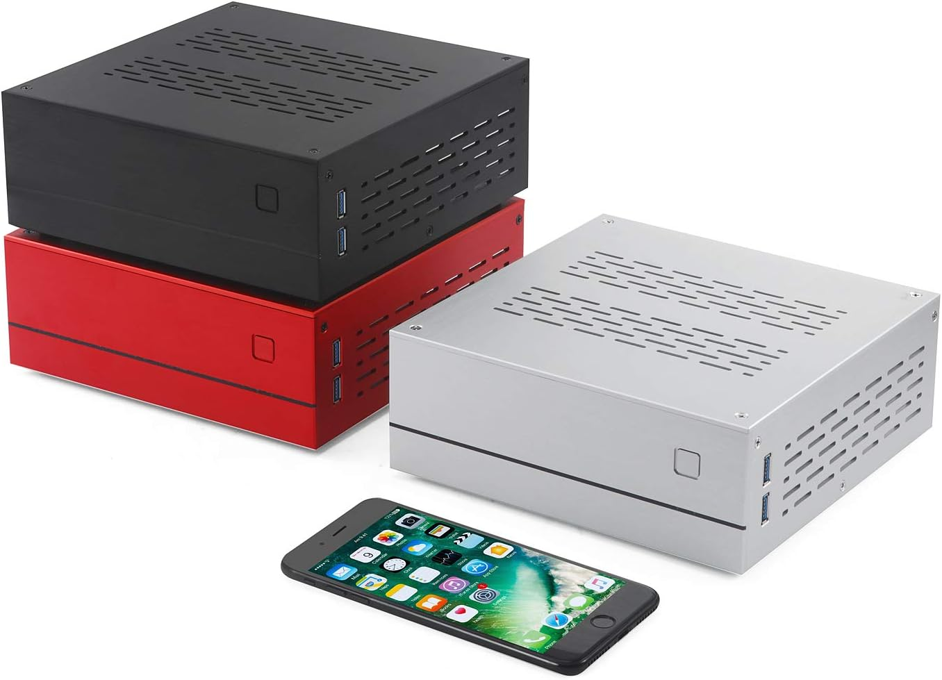 Goodisory A01 Aluminum Mini-Itx HTPC Desktop Computer Chassis (Sliver Aluminum)