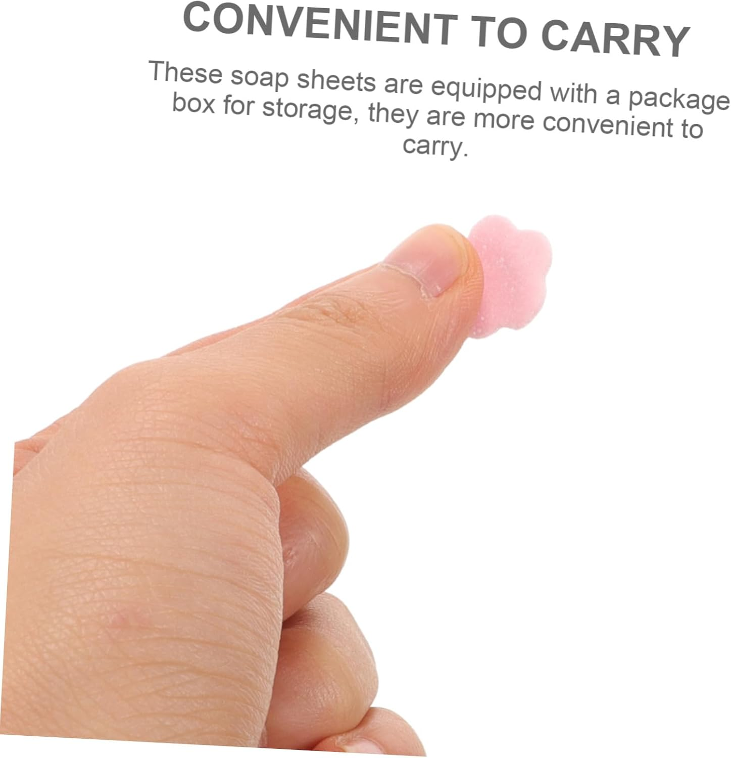 BIUDECO 4 Boxes Portable Soap Sheets Travel Slices for Hand Washing Rose Scents Easy to Use Safe for All Skin Types for Toiletries the Go