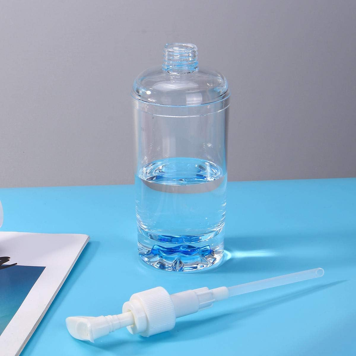 Transparent Hydraulic Bottle Acrylic Shampoo Shower Gel Soap Dispenser image number 6