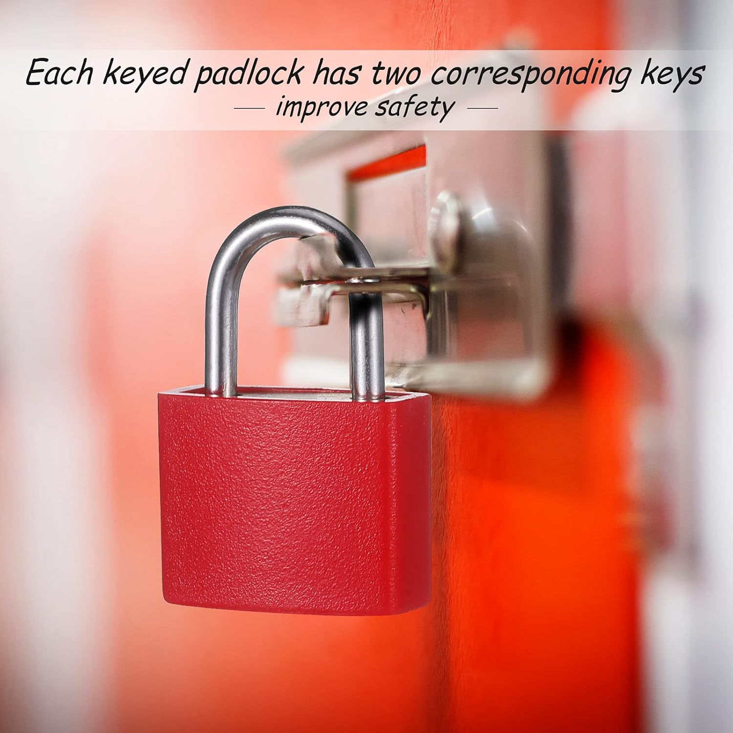 Hotop Suitcase Locks with Keys Metal Padlocks Luggage Padlocks Multicolor Small Mini Padlock Keyed Padlock for School Gym, 8 Colors (24 Pieces), 1.3 X 0.87 X 0.43 In image number 3