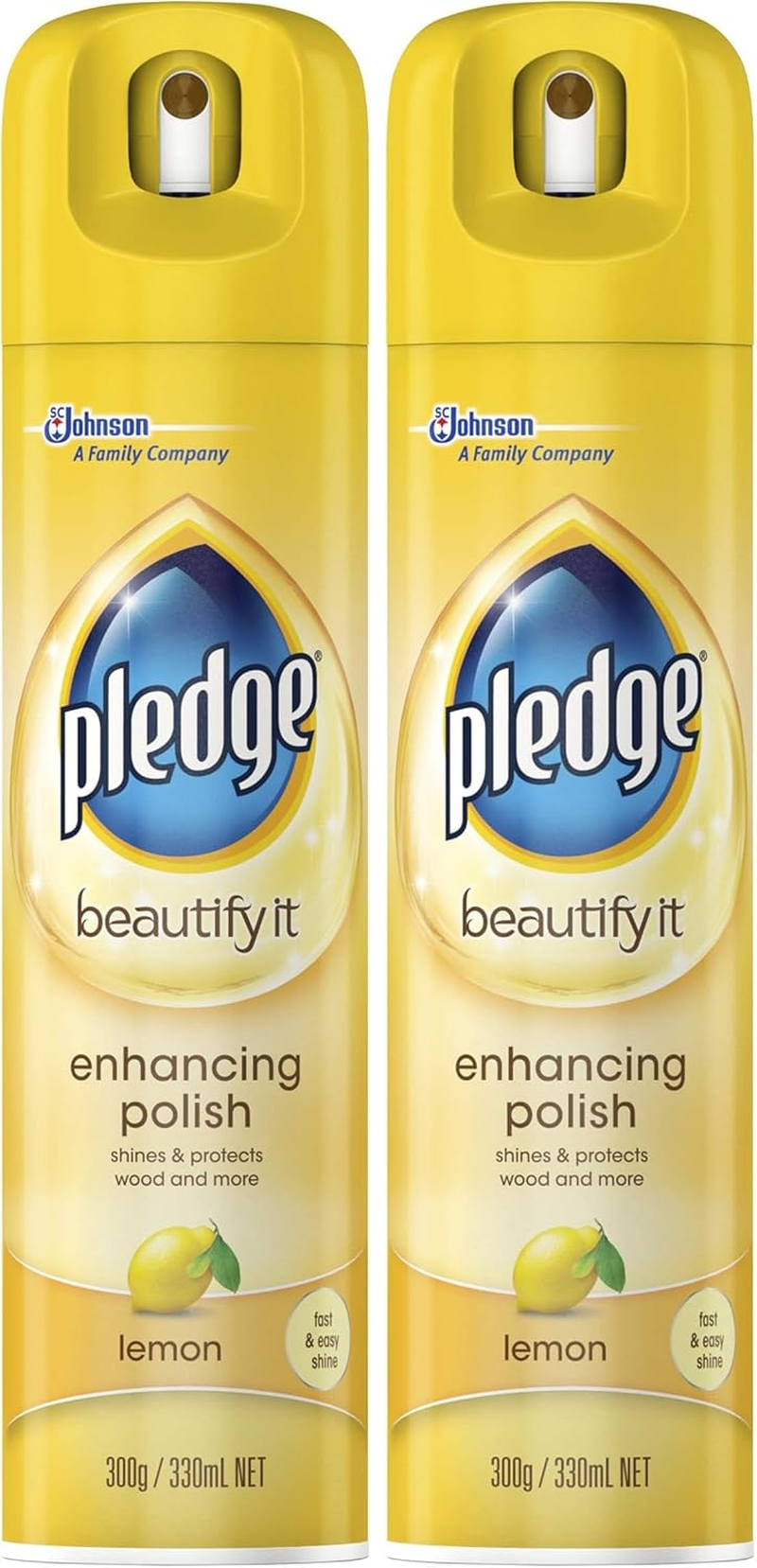 Pledge Furniture Polish Spray, Multi Surface Cleaner Dust, Shine, Protect, Lemon Polish Spray, 330Ml image number 2