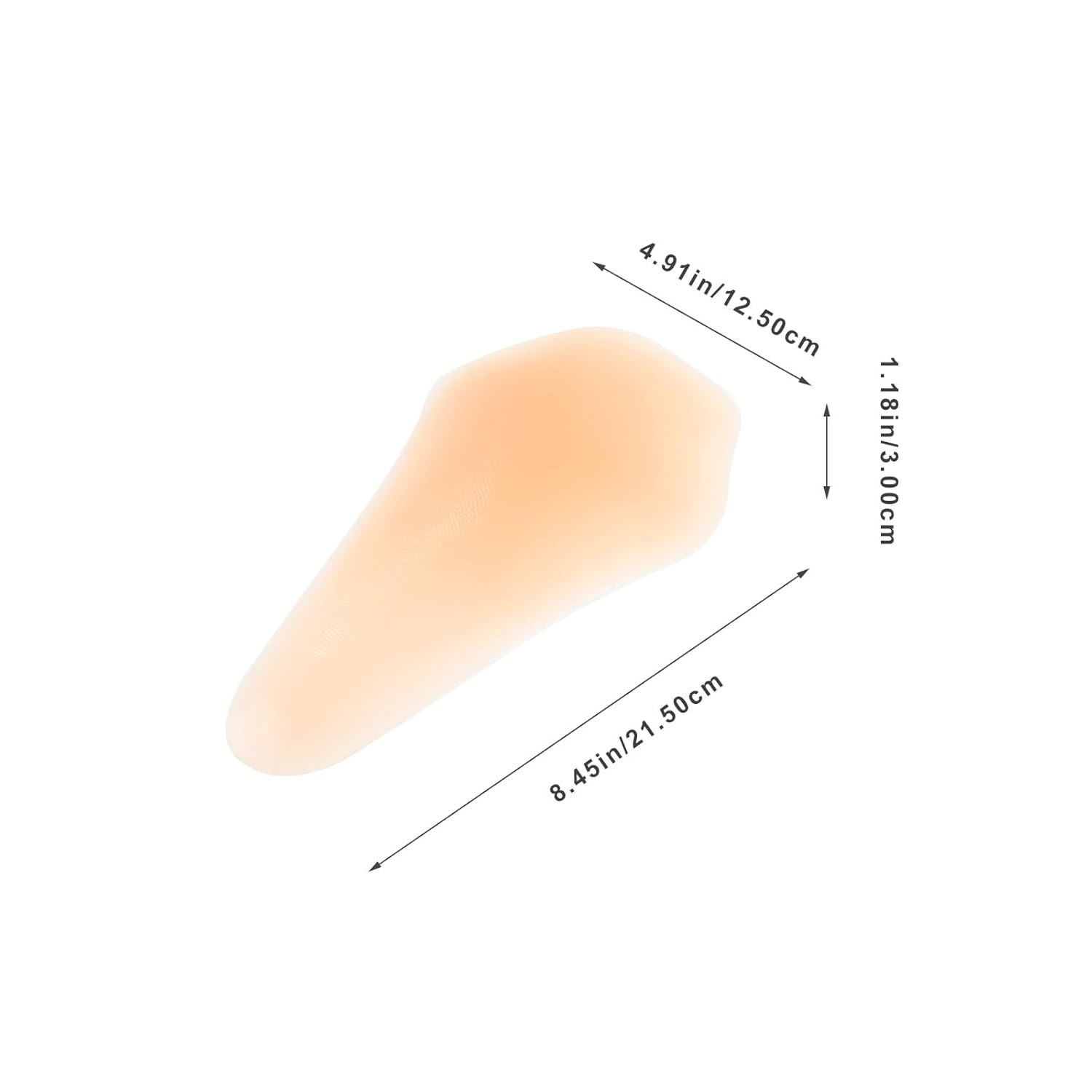 TOVINANNA Knee Pads, 1 Pair Silicone Knee Brace Skating Accessories Skating Knee Pad Adhesive Portable Knee Mat Pattern Silica Gel Hip Pads image number 4