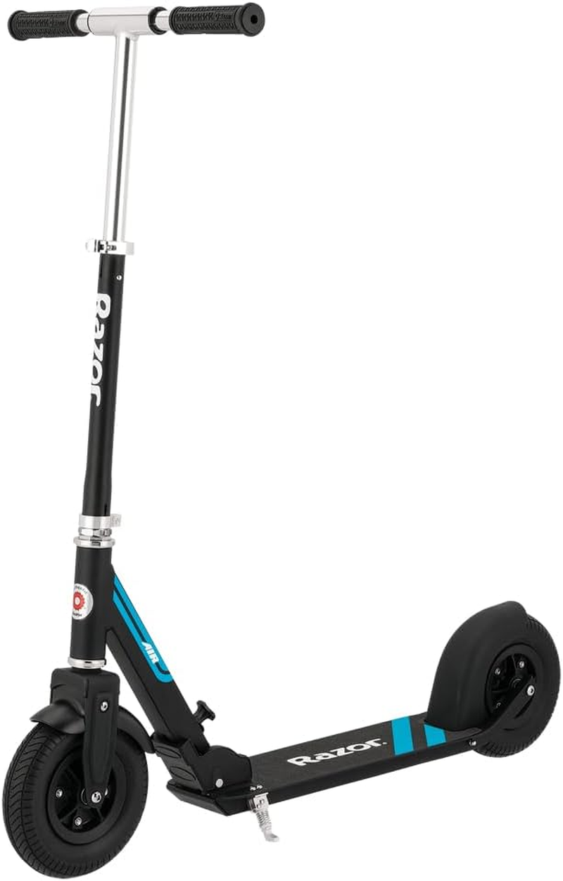 Razor A5 Air Kick Scooter for Kids Ages 8+ - Extra-Long Deck, 8" Pneumatic Rubber Wheels, Foldable, Anti-Rattle Handlebars, for Riders up to 220 Lbs