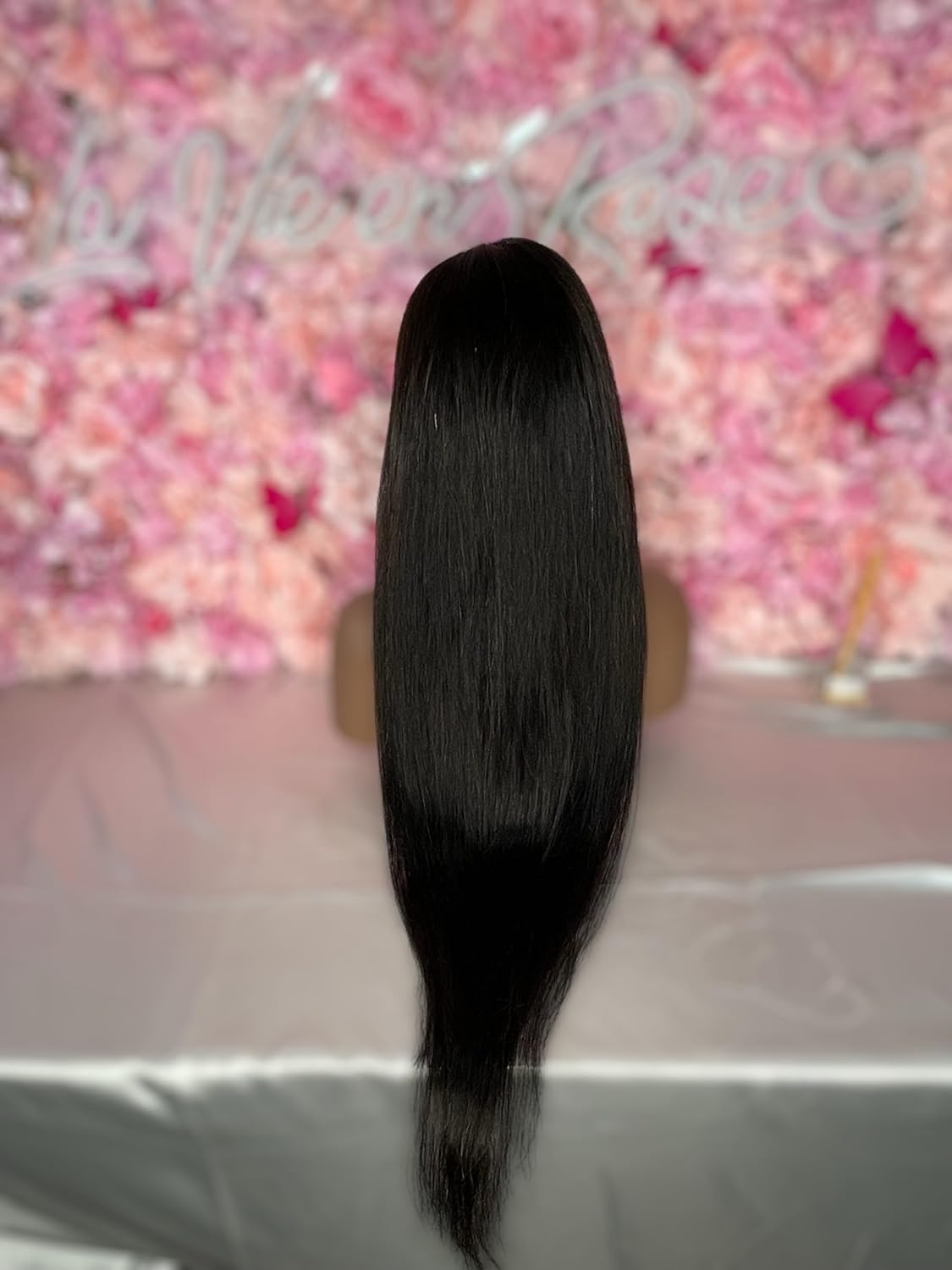 13X4 Hd Lace Black Human Hair Wig, Lace Front Wig Lace Closure Wig Ombre Human Hair Wigs 13X4 Wig 26 Inch 200 Density image number 4