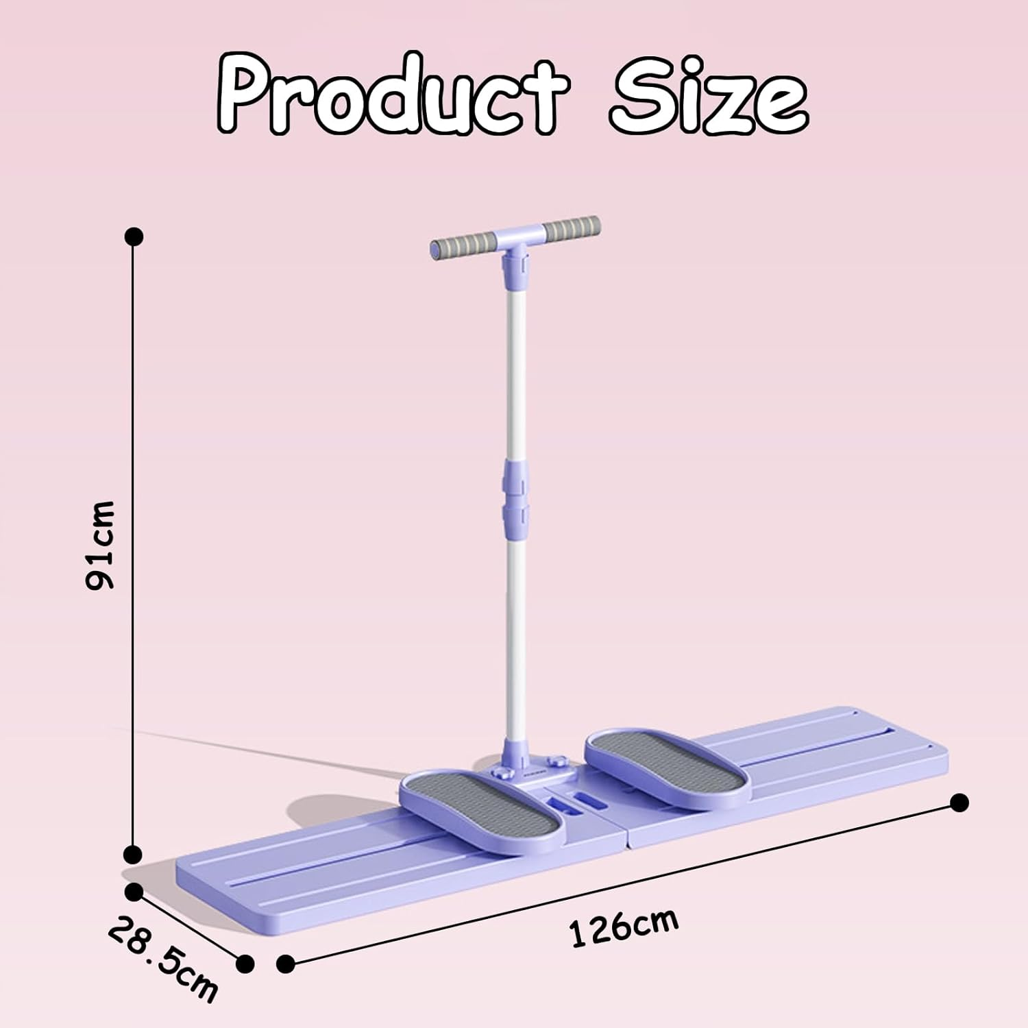 Taoluwin Thigh Strength Trainer, Ski Machine, Home Fitness Leg Trainer with Silent Steel Bearings, Foldable Design for Hip Shaping, Postpartum Recovery & Full-Body Toning image number 3