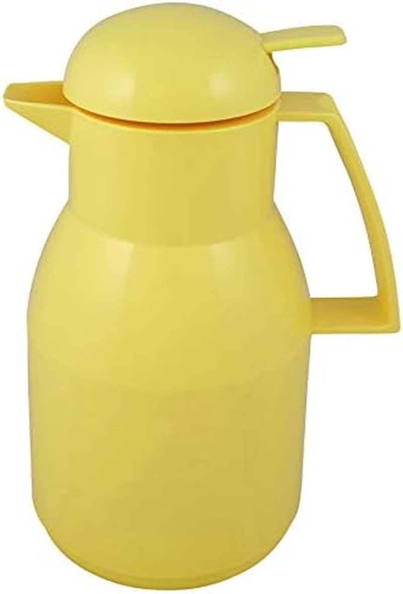 Helios Top Push Vacuum Jug Yellow 1 Litre, 30 X 30 X 25.7 Cm image number 4