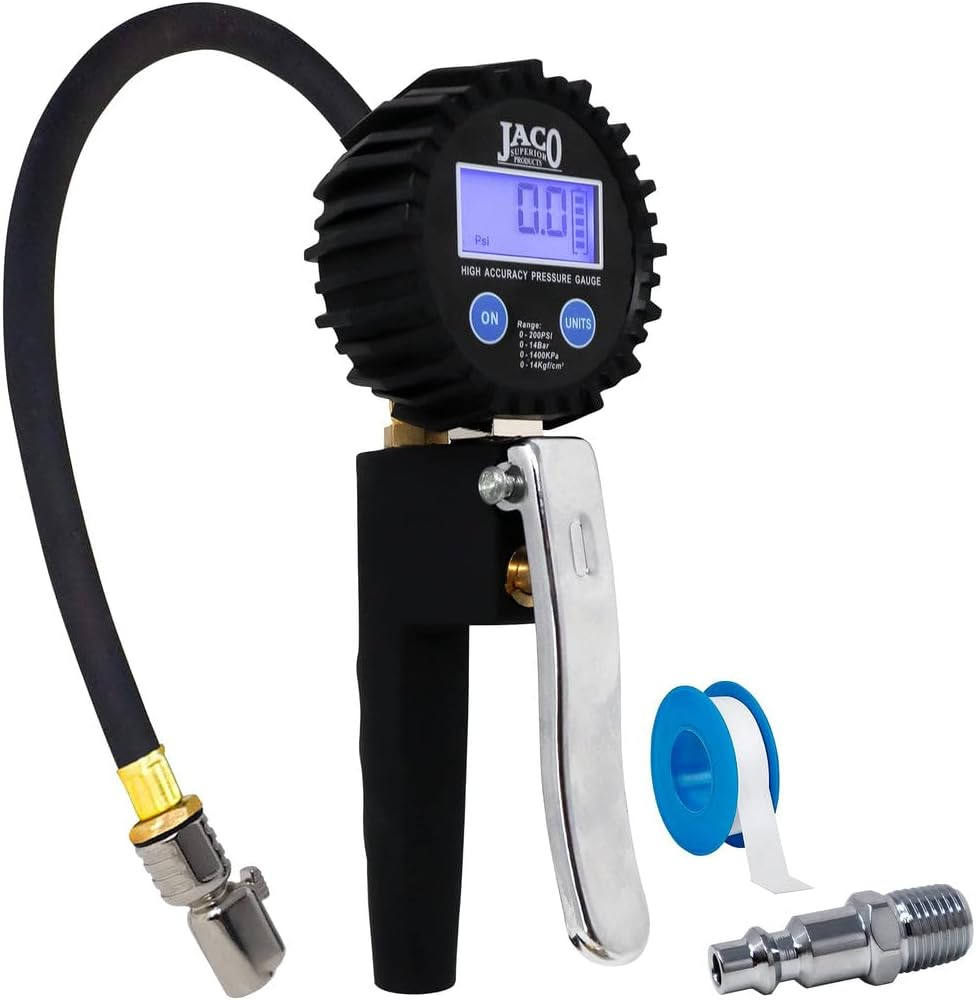 JACO Flowpro 2.0 Digital Tire Inflator with Pressure Gauge - 200 PSI image number 2