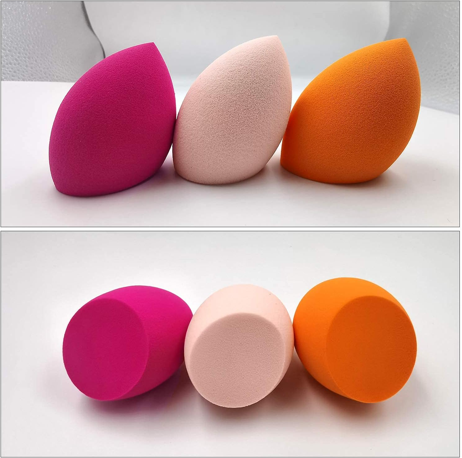 Makeup Sponges Set for Dry & Wet Use - Foundation Blending Sponge for Concealer Blush Powder, Multi-Color Blender Sponges (4Pcs - Multi-Colored) image number 3