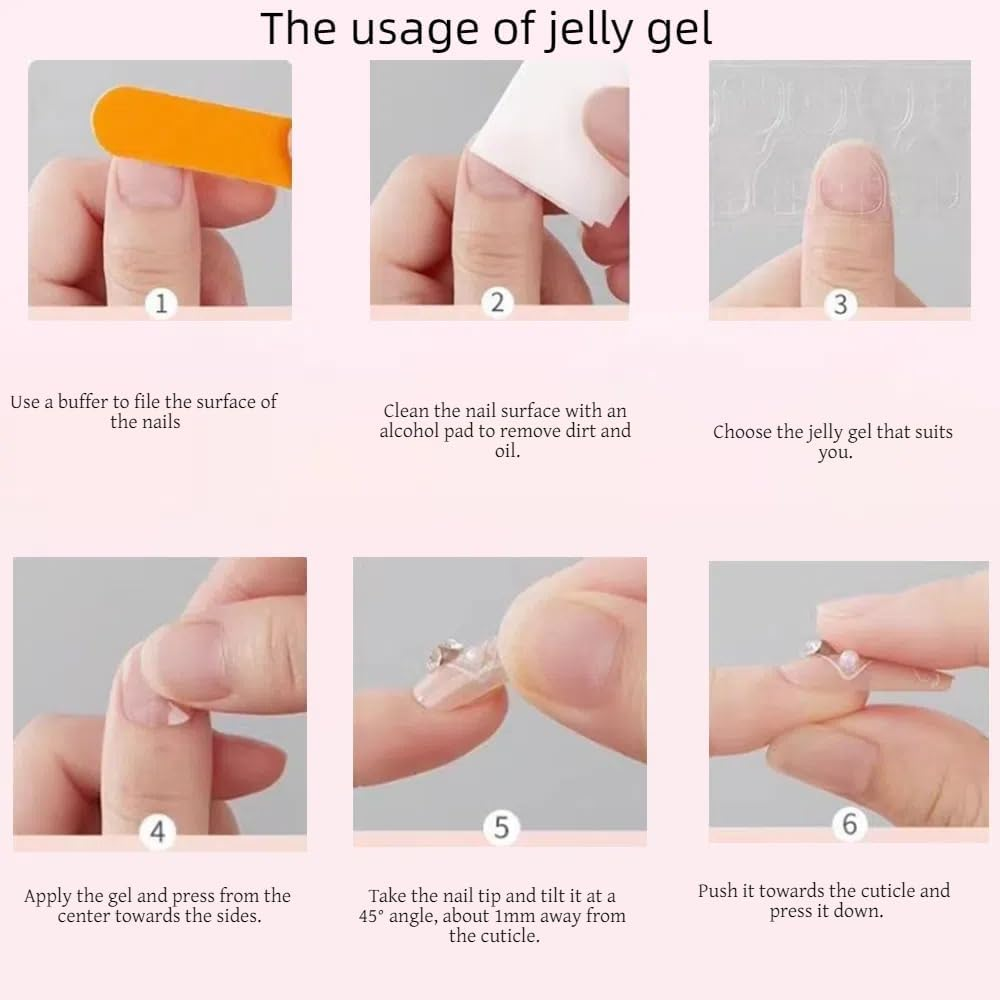 24Pcs Press on Nails Ocean Style Fake Nails Starfish&Seashell 3D False Nail Tips Finger Manicure for Women and Girls image number 3