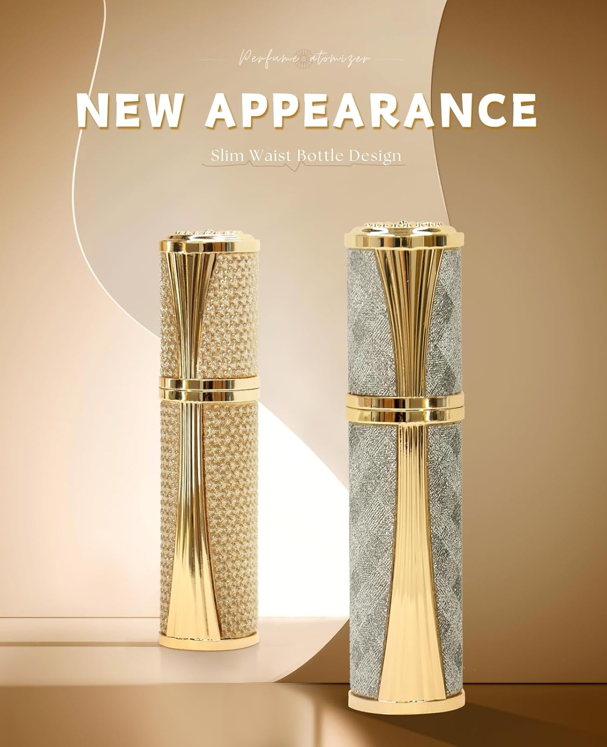 ASADAYS Perfume Atomiser - New Shell - Travel Bottle Refillable Bottom Spray Bottle Mini Size Luxury Fashion Shiny 5Ml Filled Leakproof Portable Airplane (Custom Made, Mint Whisper) image number 6