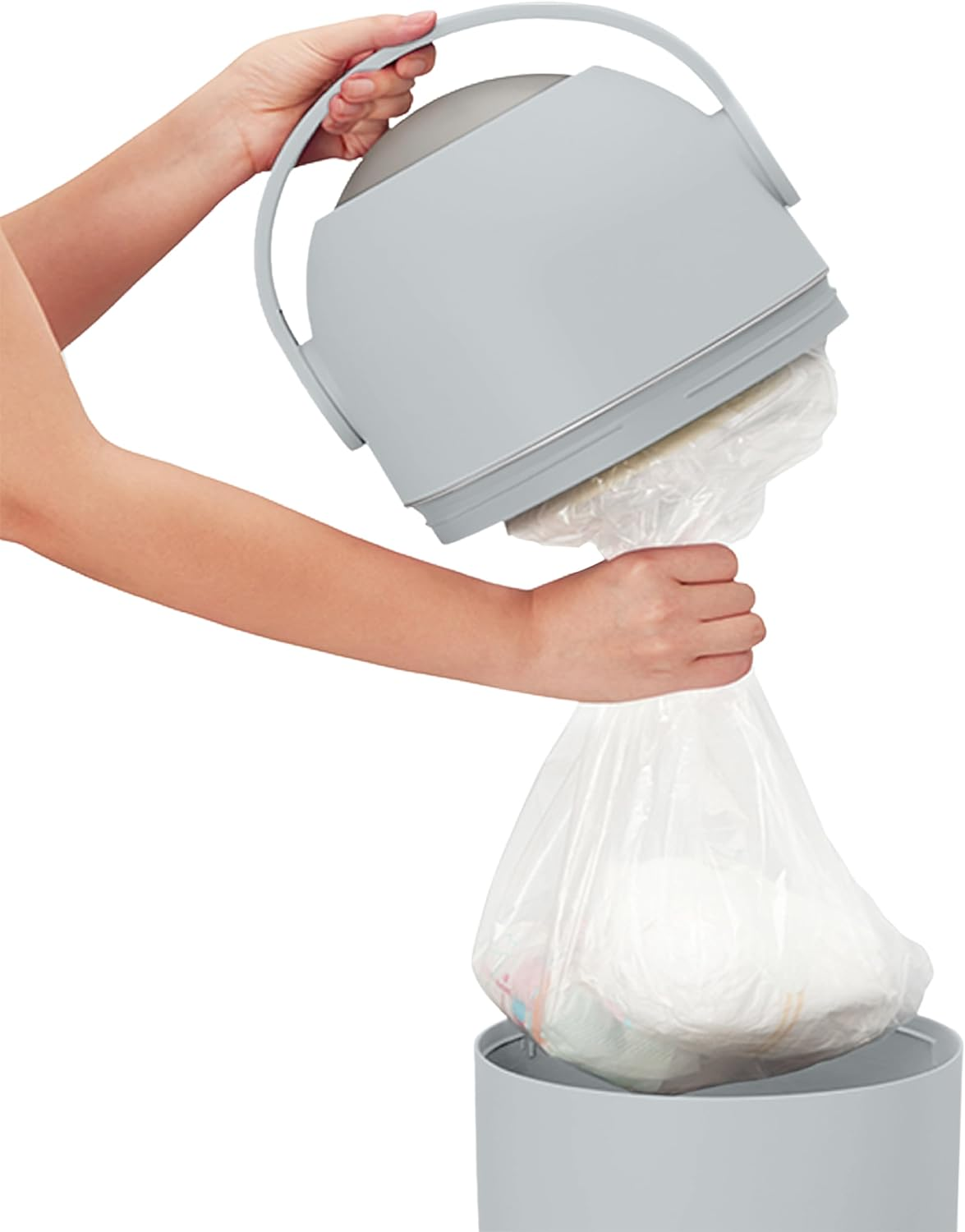 Aster Nappy Bin. Grey image number 5