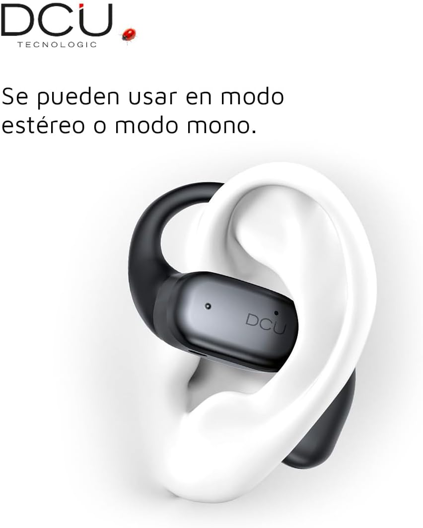 DCU TECNOLOGIC Wireless OWS Headphones with Air Line Technology - Sweat Resistant - Double Point Connectivity image number 5