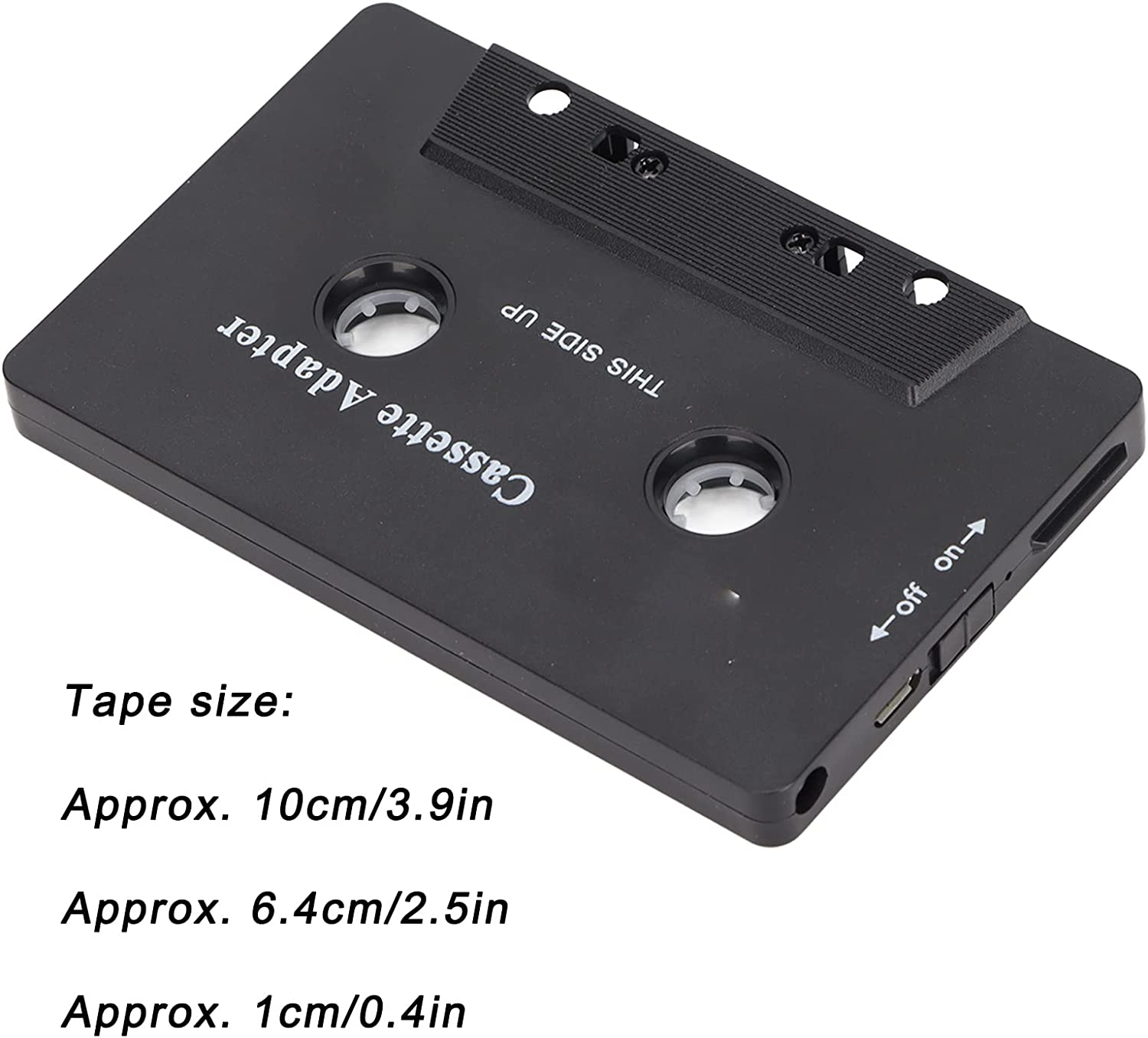 Bluetooth Cassette Adapter High Fidelity Stereo Tape Aux Receiver for Car Tablet