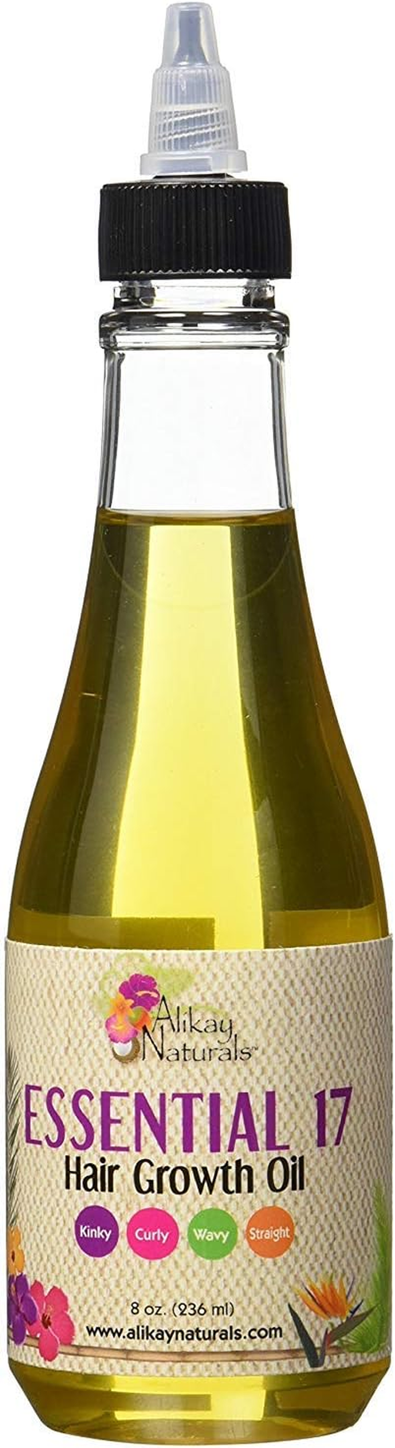 Alikay Naturals Essential 17 Hair Growth Oil Natural Emu Oil, Tea Tree Oil 8 Ounce