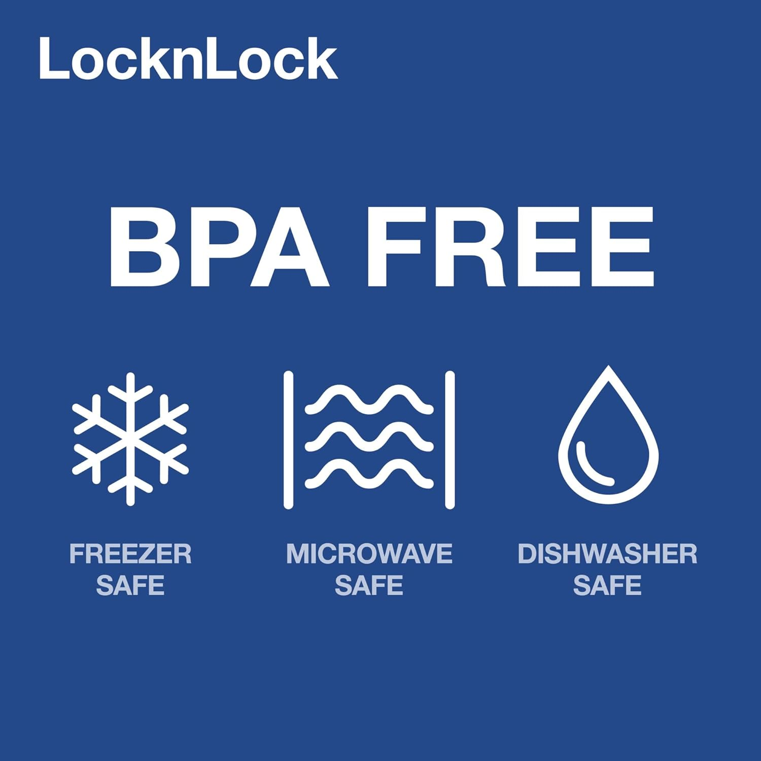 Lock & Lock 70070 Classic Tall Square Container, Clear