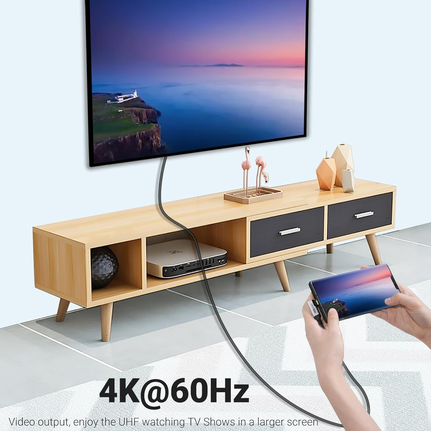 3M USB C 3.1 Data Cable 2 Packs, SUMPK Right Angle 100W Gen 2 Fast Charging 10Gbps High Speed Transfer Cable, 4K 60Hz Video Output PD Cord for Monitor Display, Thunderbolt 3 image number 5