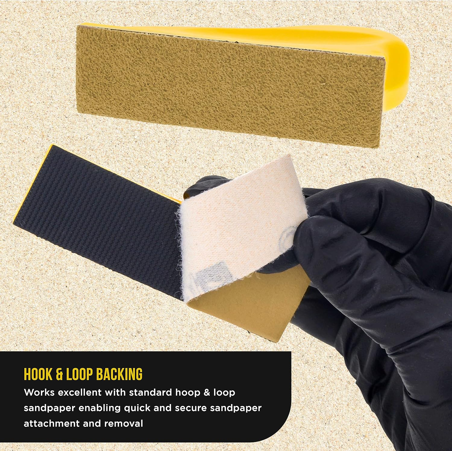 Dura-Gold Micro Hand Sanding Block Kit, 3.5&rdquo; X 1&rdquo; Pad, Hook & Loop Backing, 40 Sandpaper Sheets, 5 Each 60, 80, 120, 180, 220, 320, 400, 600 Grit - Wood Woodworking, Small Detail Finishing Sander image number 3