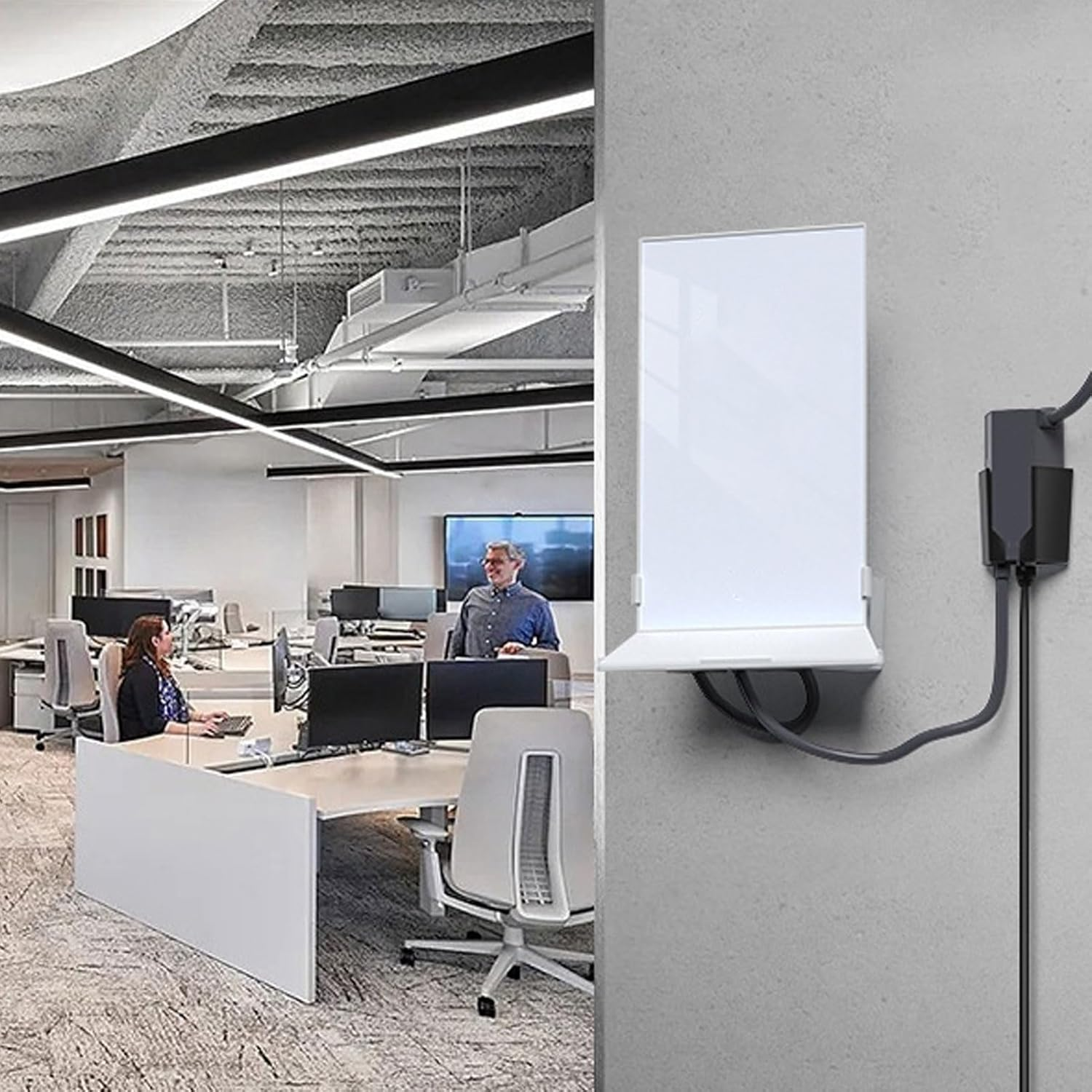 Universal Wall Mount Bracket Holder with Screw Mounting Kit for Mesh Wifi Routers - Heavy Duty Adjustable Easy Installation for Home Network Seamless Wifi Coverage Durable Construction image number 1