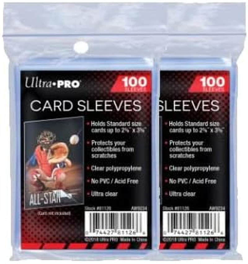 Ultra Pro Standard Regular Soft Pack of 300 Penny Card Sleeves for Trading Cards Such as Pokemon Magic Sports Cards Standard Size, Transparent