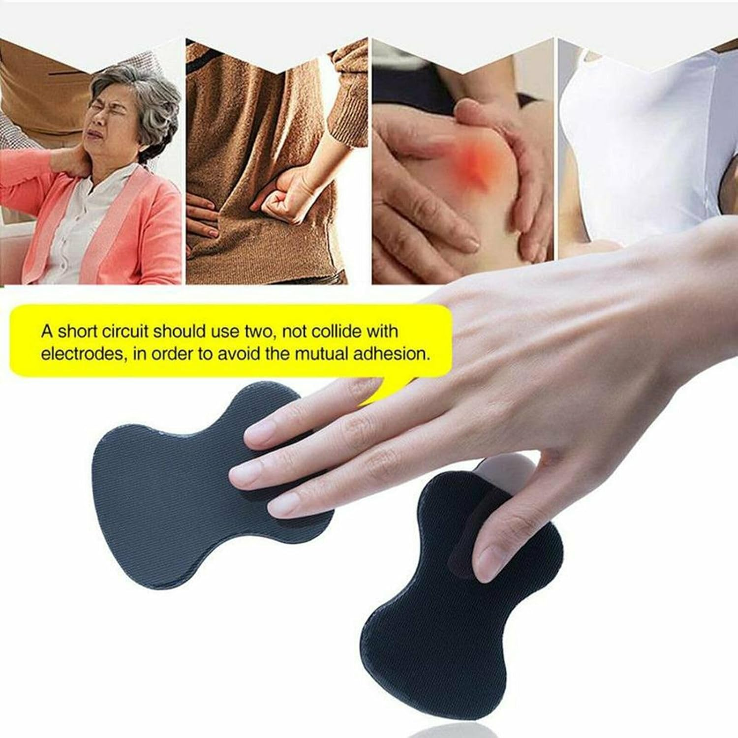 12PCS TENS Pad Compatible with Omron TENS Unit Replacement Pads Long Life Electrode Pads image number 4