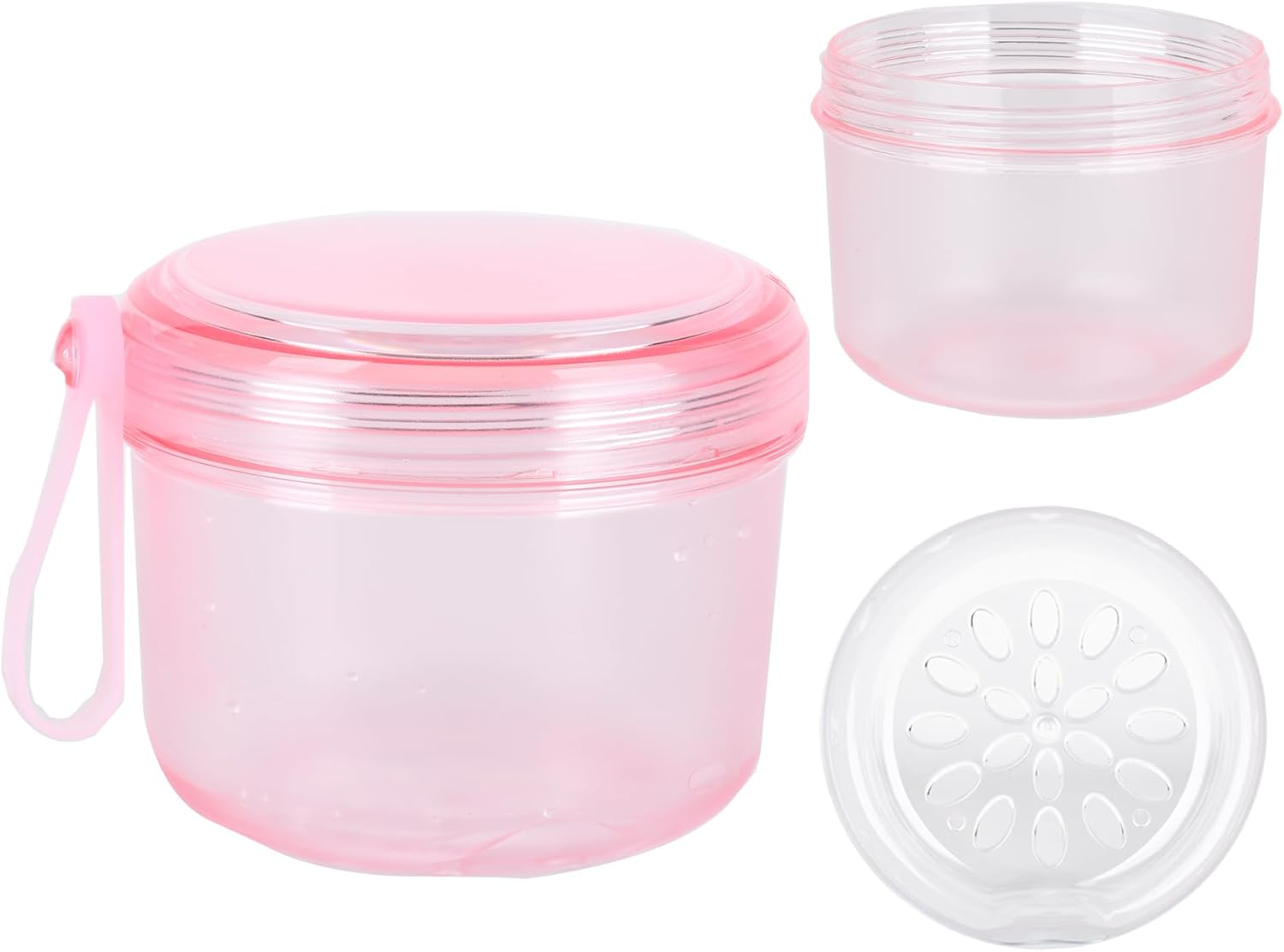 DIDATOOL Denture Bath Case, No-Leak Denture Cup, Large Capacity Denture Box, Portable Storage for All Types of Dentures Orthodontic Appliances, Perfect for Traveling and Daily Use