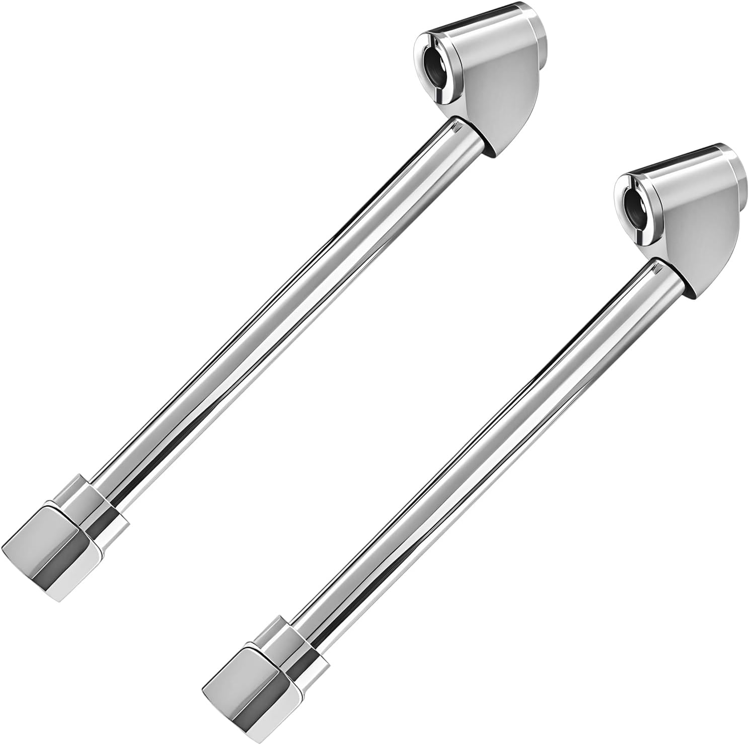 NILLOS Tire Inflator Rod, 2 PCS 1/4'' Dual Head Tyre Air Chuck for Truck, Bus, Car, Motorcycle, Valve Tool (Silver) image number 1
