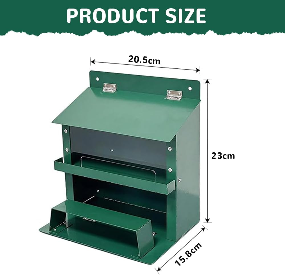 Squirrel Feeders for Outside, Features a Convenient Flip Lid, Large Transparent Bin, Funny Squirrel Houses Outdoors Picnic Table for Squirrels, Chipmunks and Other Small Wildlife image number 4