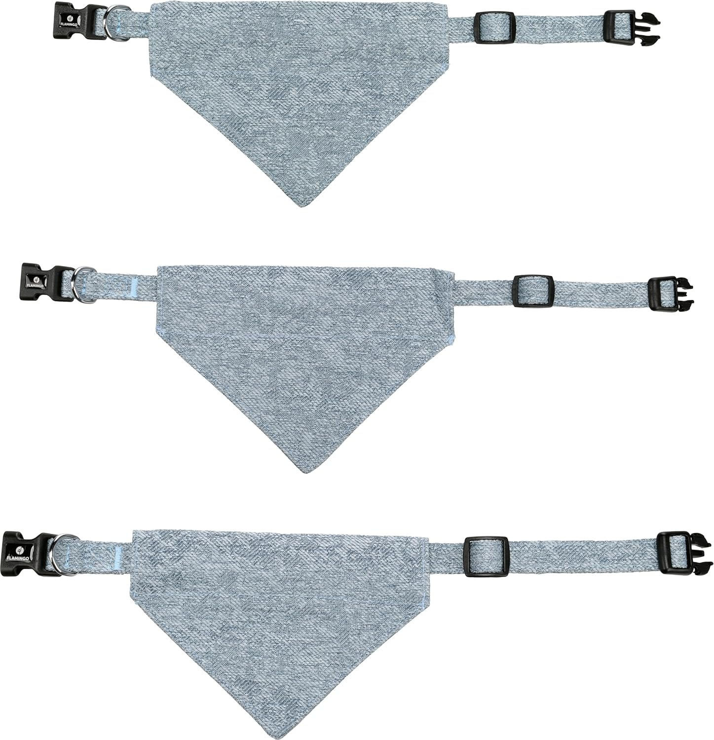 Flamingo Dog Collar with Bandana Nelson Blue S 30-45 Cm 15 Mm image number 3