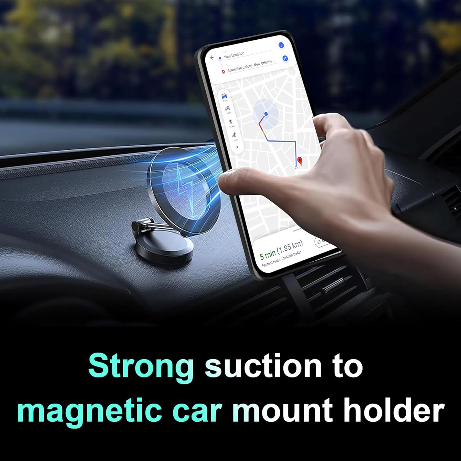 BOKYAS Armor Case for Nothing CMF Phone 2 Pro with Slide Camera Protection Cover and Ring Stand [Mobile Phone Case Compatible with Car Magnet] Military Shockproof Case, Blue image number 3