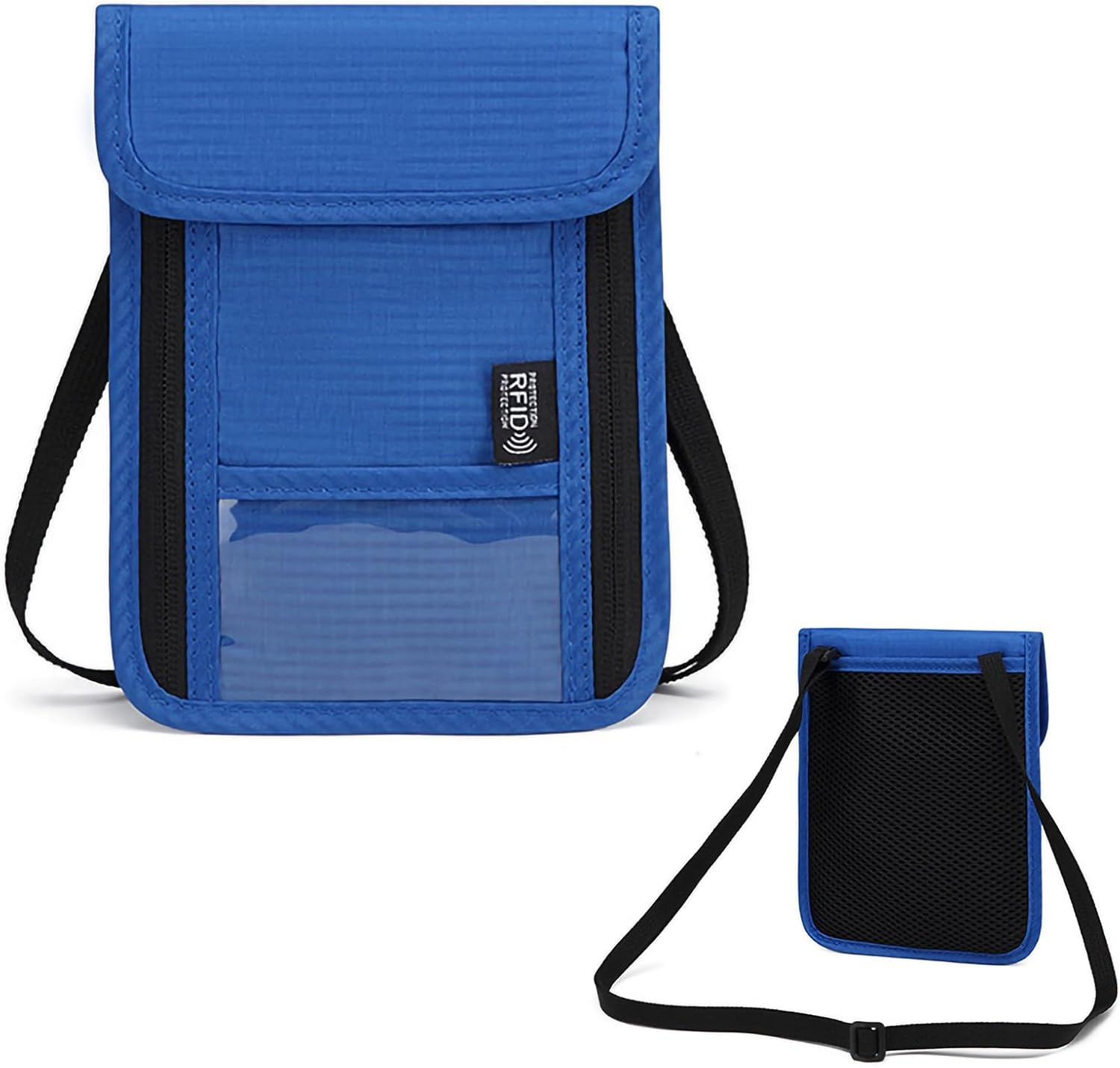 Ruiyuan Passport Wallet RFID Passport Holder Travel Essentials Travel Wallet and Passport Holder Travel Gifts Multiple Card Slots Can Be Carried Crossbody for Easy Carrying (Purple)