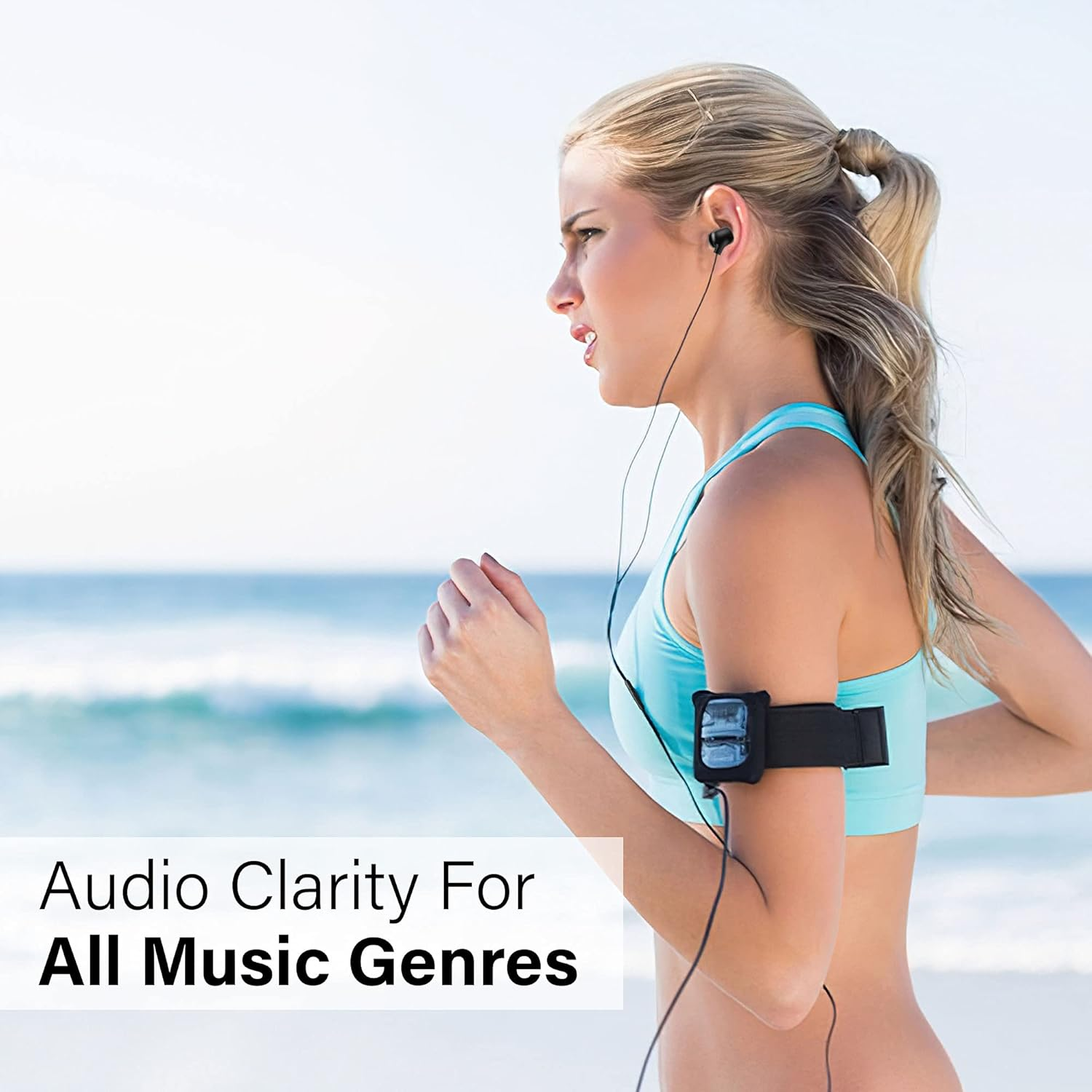 Ellogear EG10 Stereo Earbuds 3.5Mm with Noise Isolating Technology, Microphone and Volume Control - Clarity and Bass Performance - Black image number 2