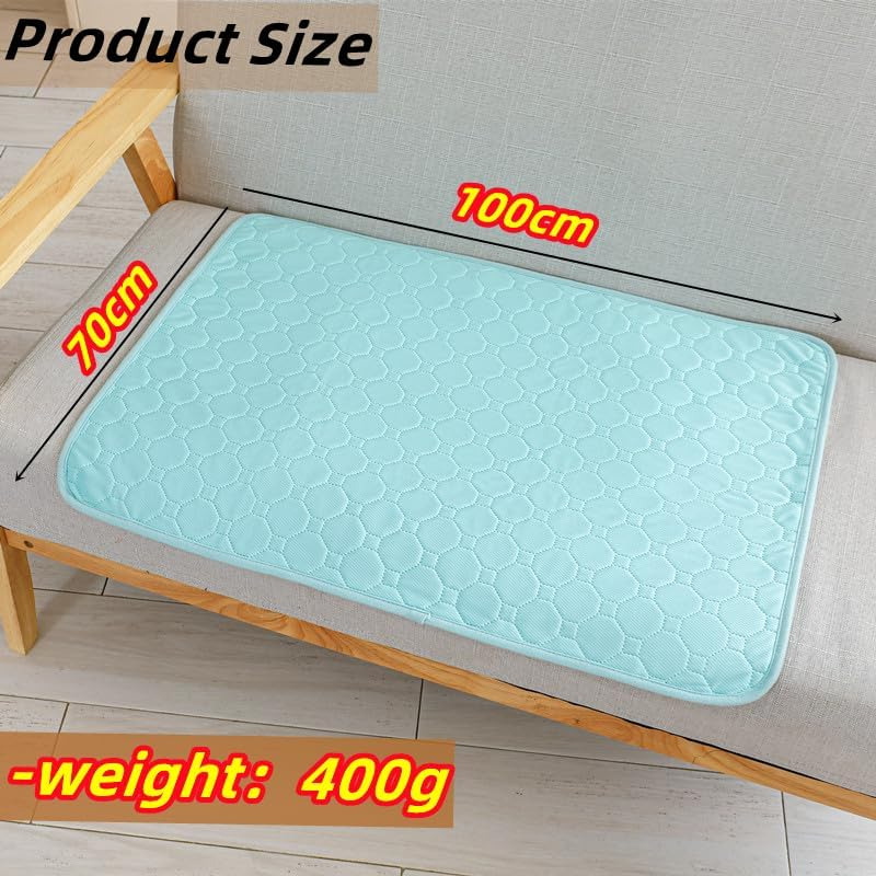 Azullanse Washable Guinea Pig Cage Liner, 100 X 70 Cm, Reusable Washable Pee Pads, Waterproof Guinea Pig Litter for Small Animals, 2 Molars, Stone (Pink) image number 4