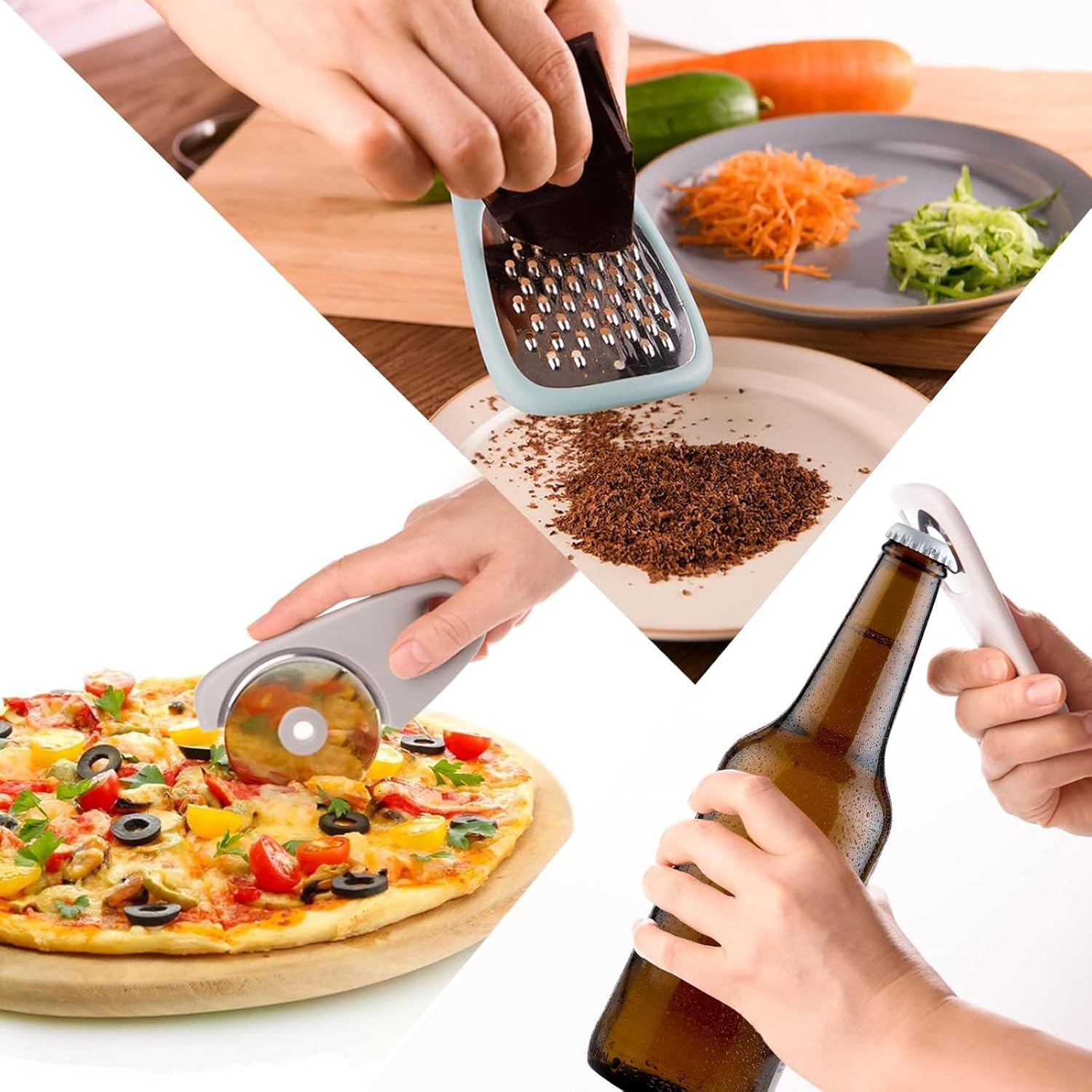 Kitchen Gadgets Set 5Pack, Stackable Cooking Tools Space Saving for Small Kitchen, Accessories for Camper inside Dishwasher Safe image number 6