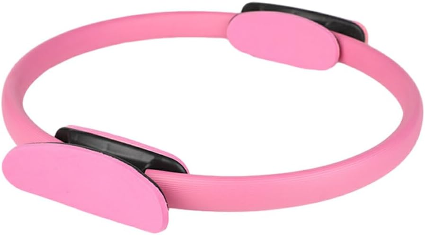 IOIUSKKU Pilates Circle Easy to Clean Comfortable and Durable Gymnastics and Women Fitness Flexible TPE Magic Ring for Sports, Pink, 37.5 * 3.5Cm image number 2