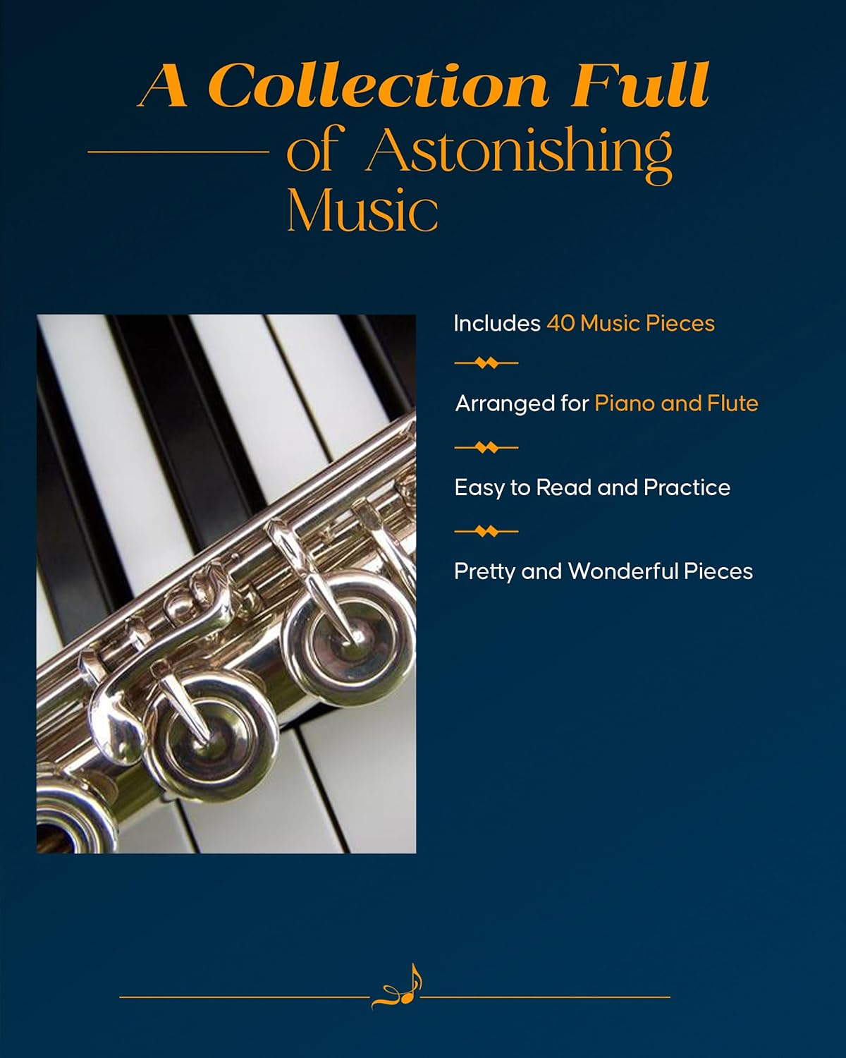 40 Little Pieces in Progressive Order (Louis Moyse Flute Collection): for Flute & Piano image number 4