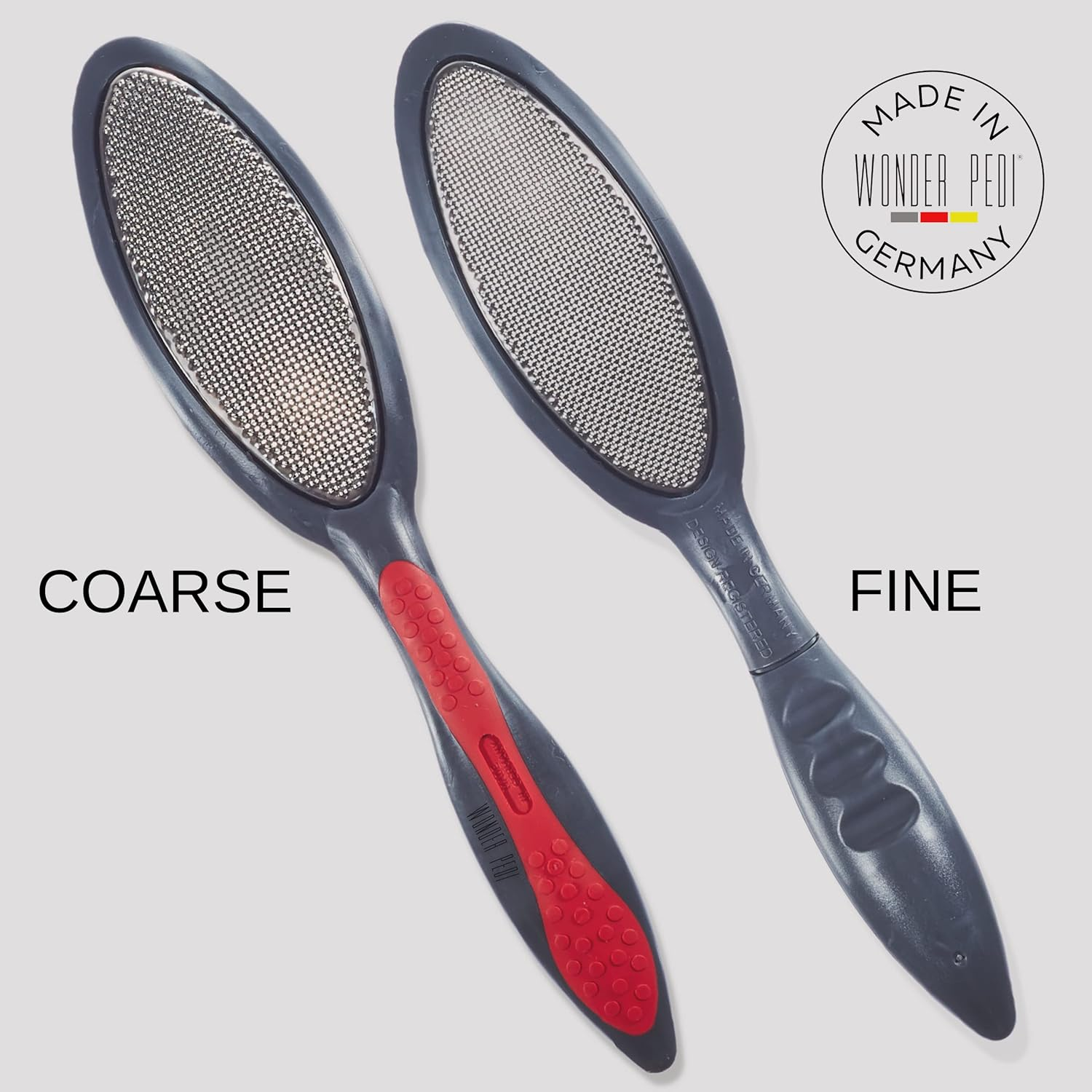 Double Sided Foot File - Made in Germany Feet Scrubber and Feet Softener Callus Remover Spay., Red, 1.0 Count image number 6