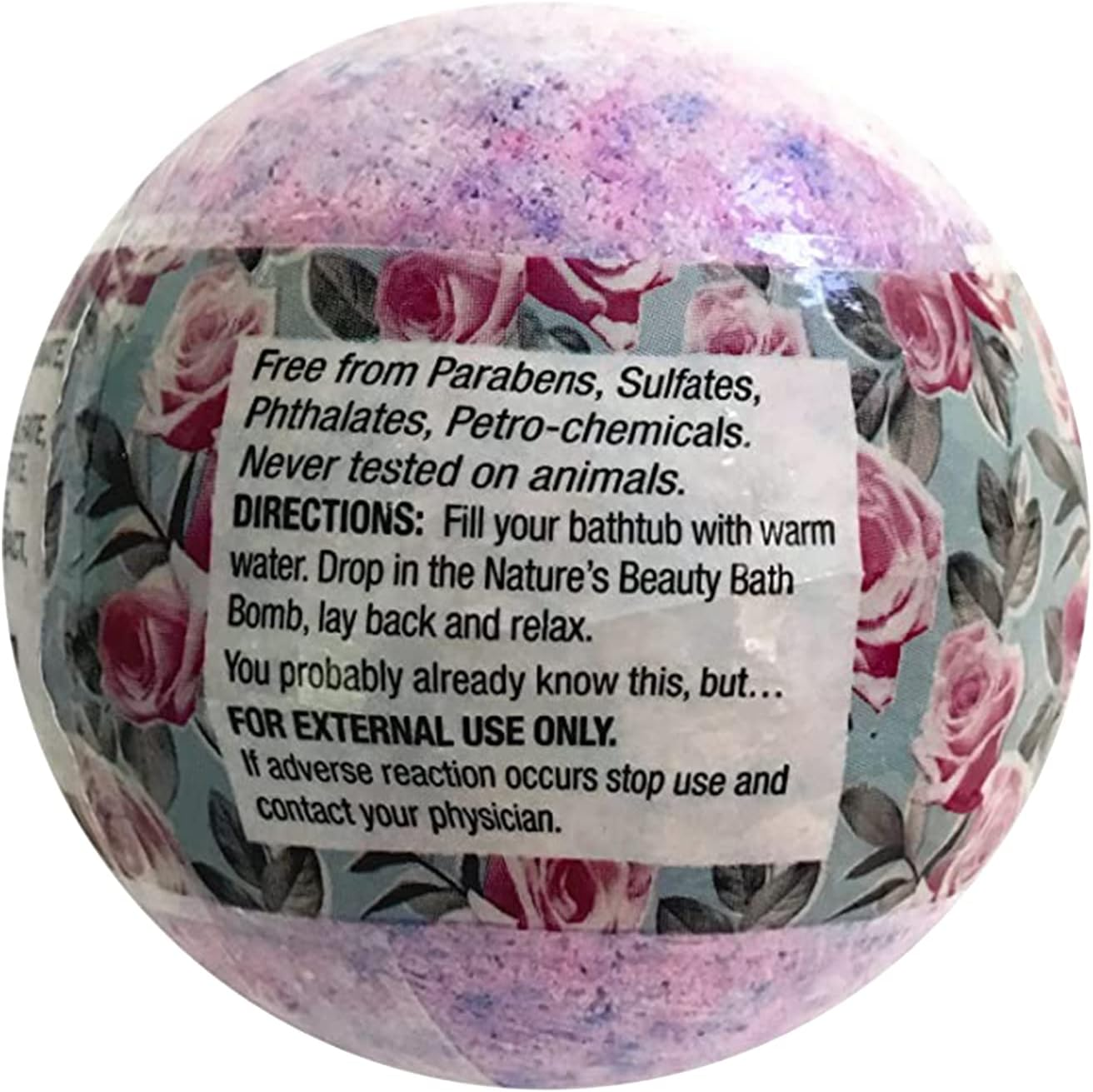 Nature'S Beauty Yuzu & Rose Oil Bath Bomb Multi-Pack - Natural Hand Crafted, Non-Staining, Luxury Fizzy Spa Bomb, Nourish Dull + Dry Skin, Made W/ Coconut Oil + Witch Hazel, 4.6 Oz (4 Pack) image number 1