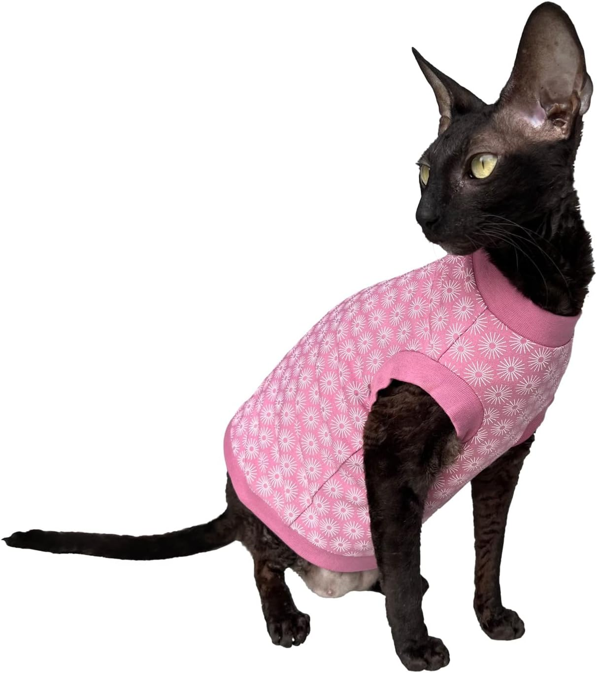 Kotomoda Cat'S T-Shirt Pink Spring for Sphynx and Naked Cats (X-Large) image number 2