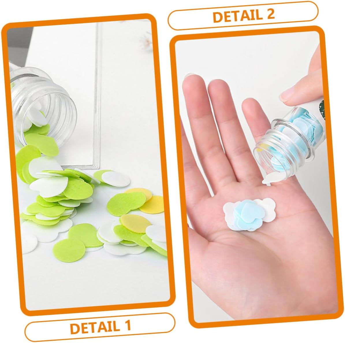 Sosoport Portable Soap Sheets Individual Packing Travel Soap Slices for Outdoor Hand Washing Convenient and Safe for Business Trips Camping Hiking image number 3