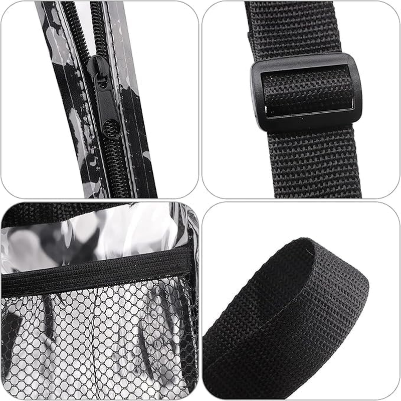 TIAMORK Clear Bags Stadium Approved Clear Tote Bag for Women and Men Clear Purse Bag with Zipper Closure Crossbody Shoulder Bag with Adjustable Strap for Concerts Sports Events image number 3