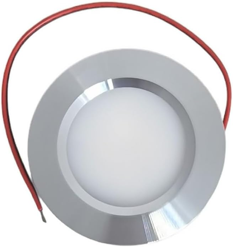 Marvix LED 12V 24V Spot Lights Dimmable Pack of 4 Warm White 3000K Caravan Campervan Motorhome Boat Chrome Recessed Downlights image number 1