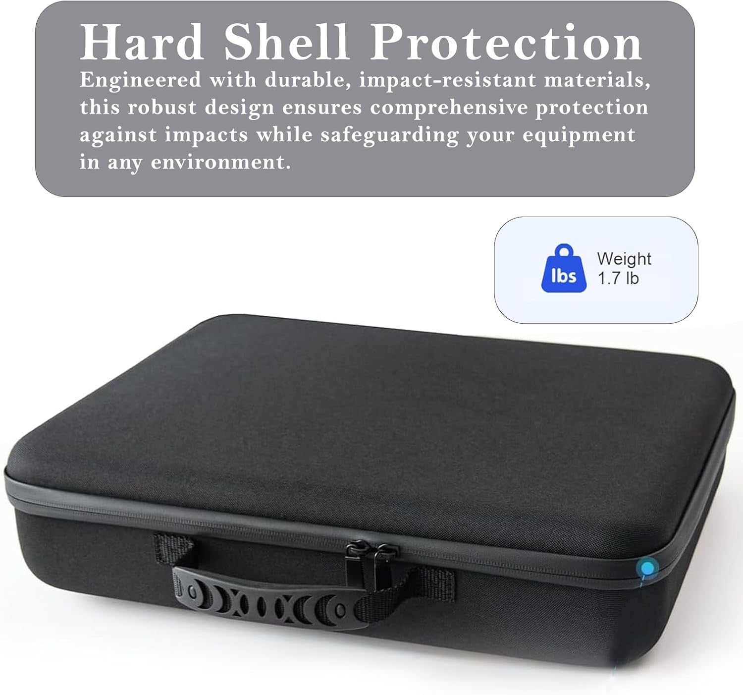 Portable Hard Shell Travel Case for Starlink Mini &ndash; Custom-Fit Protection for Kickstand, Pipe Adapter, Cables & Power Supply with Dual-Layer Shock-Absorbing Foam