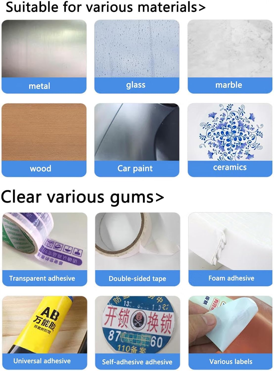 Adhesive Remover Spray, Spray Sticker Lifter and Stain Remover, All Purpose Portable Effective Glue Remover Liquid for Work Space Home Furnishings Puchen image number 3